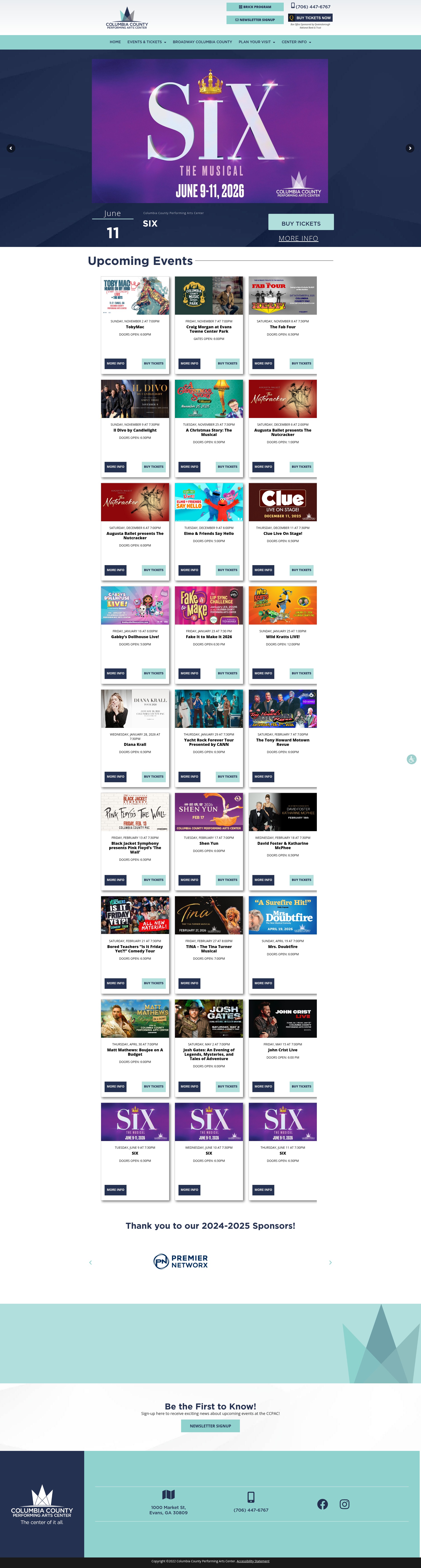 Screenshot of thecenterofcc.com