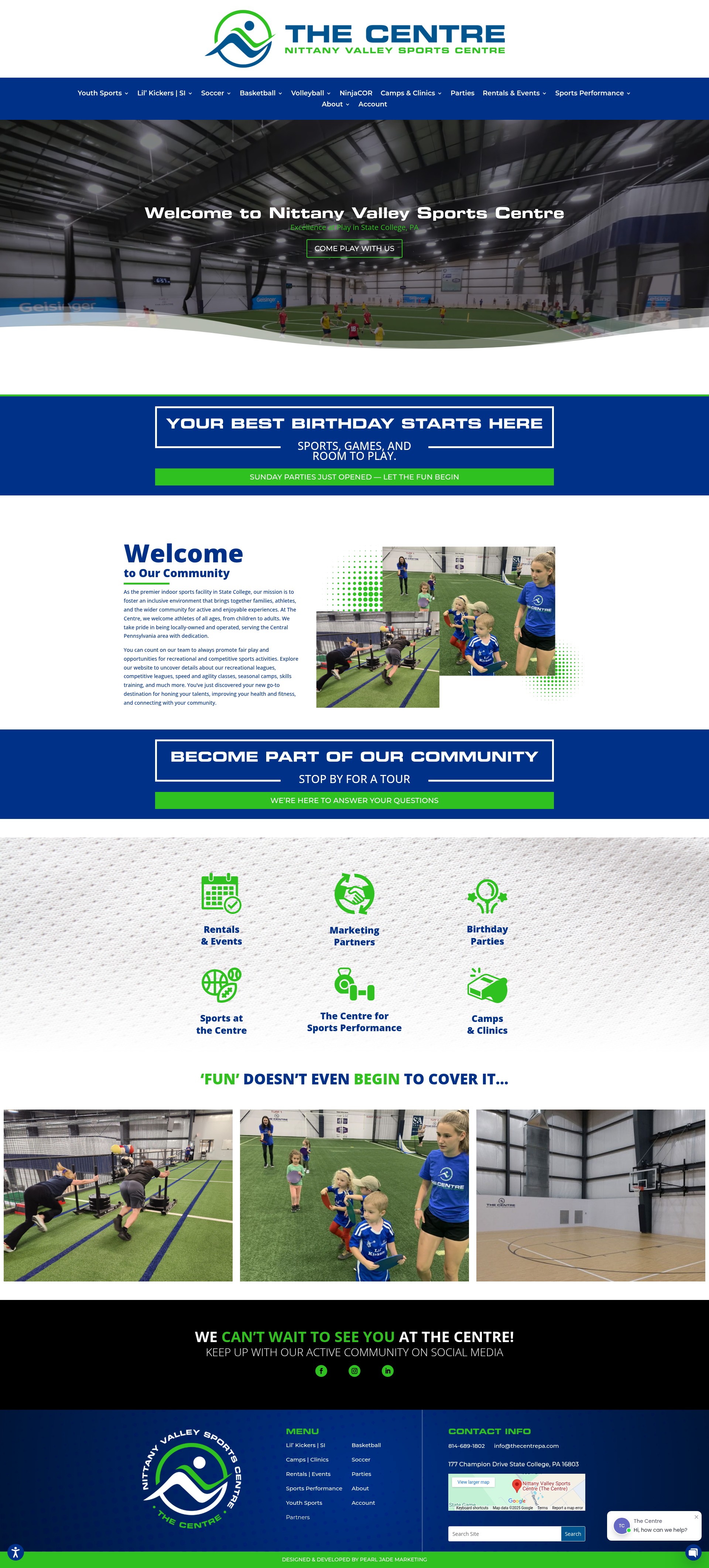 Screenshot of thecentrepa.com