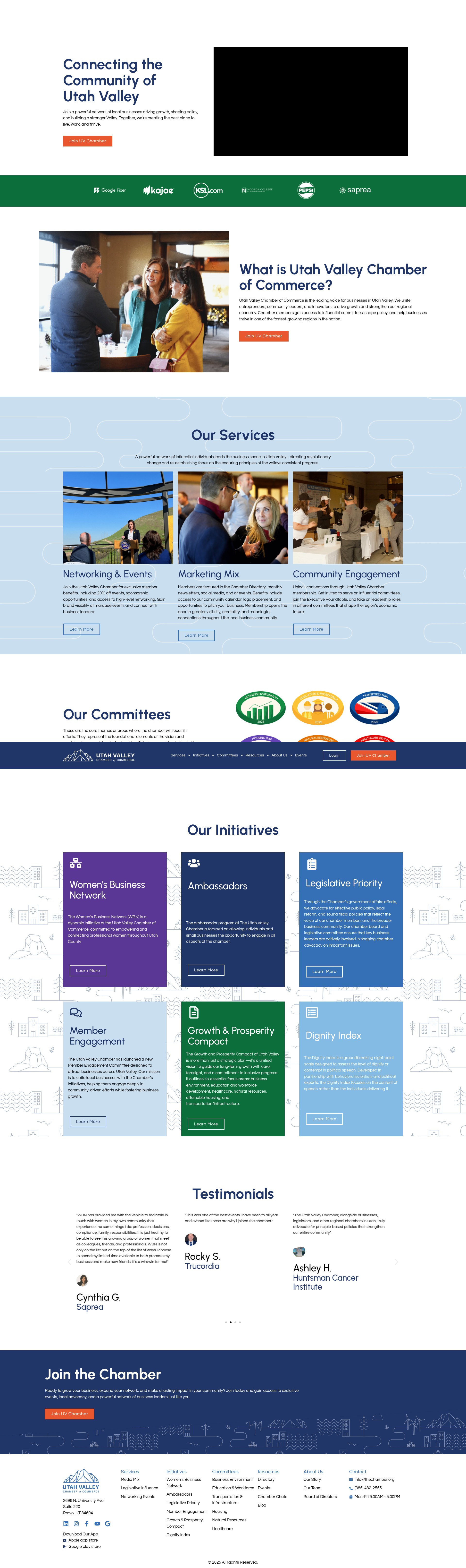 Screenshot of thechamber.org