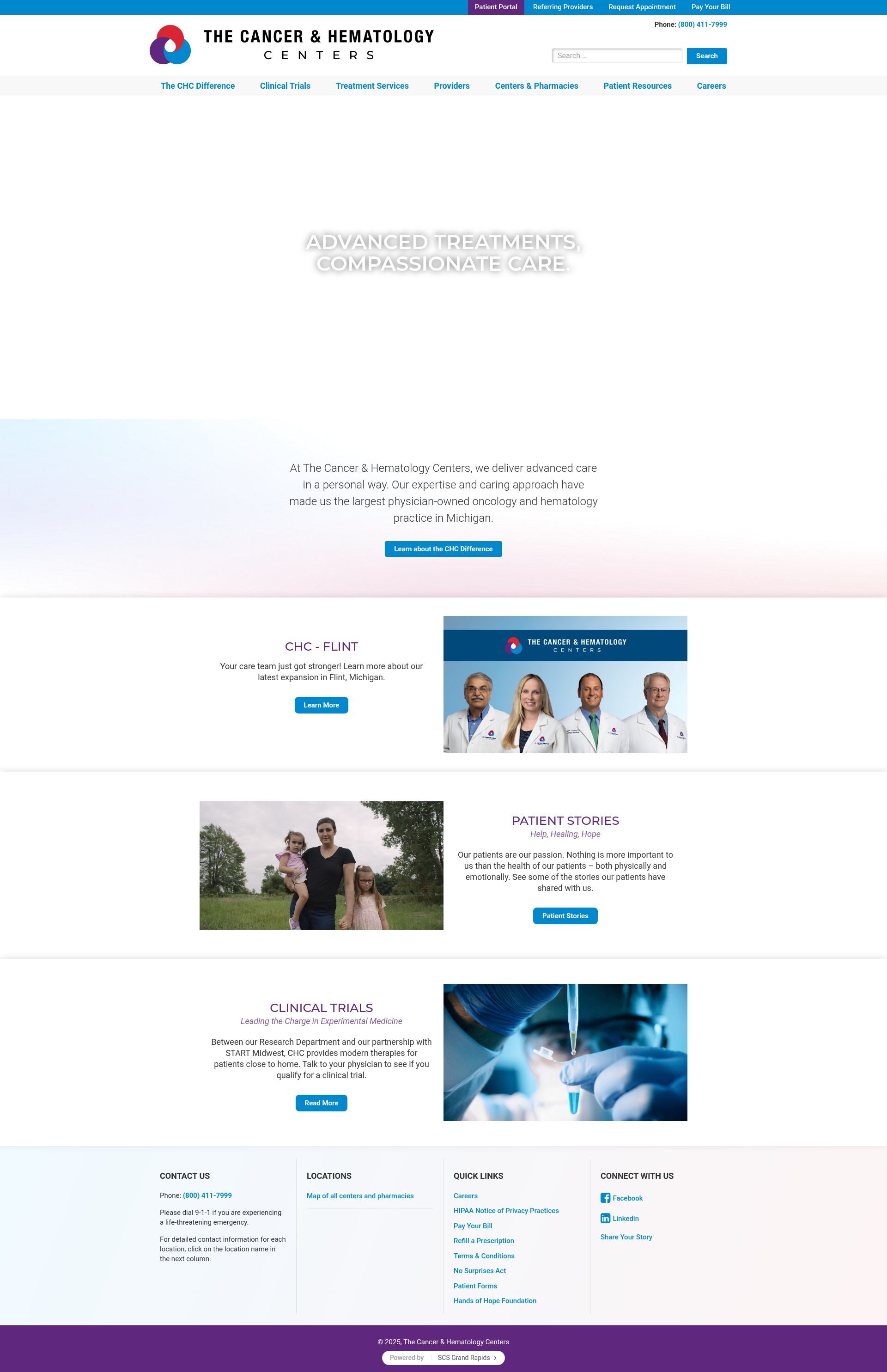Screenshot of thechc.com
