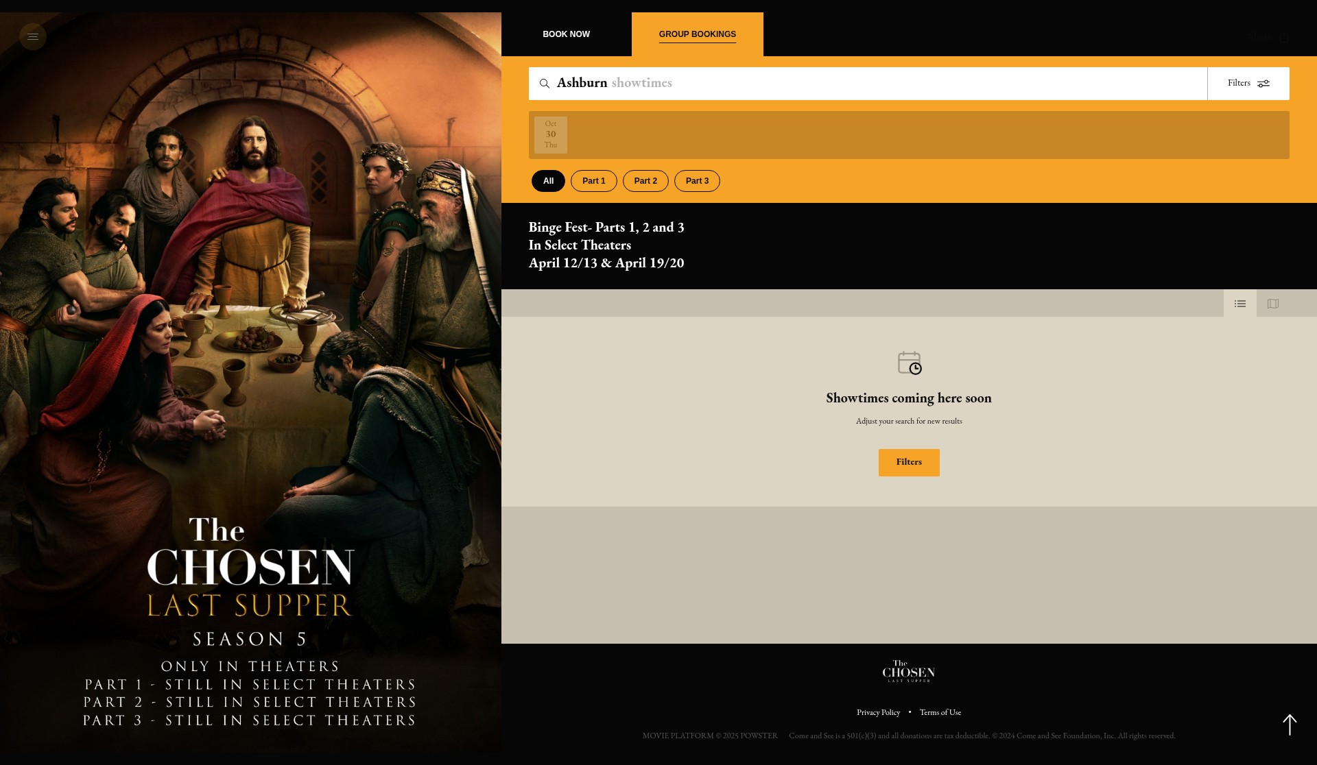 Screenshot of thechosenriseup.com