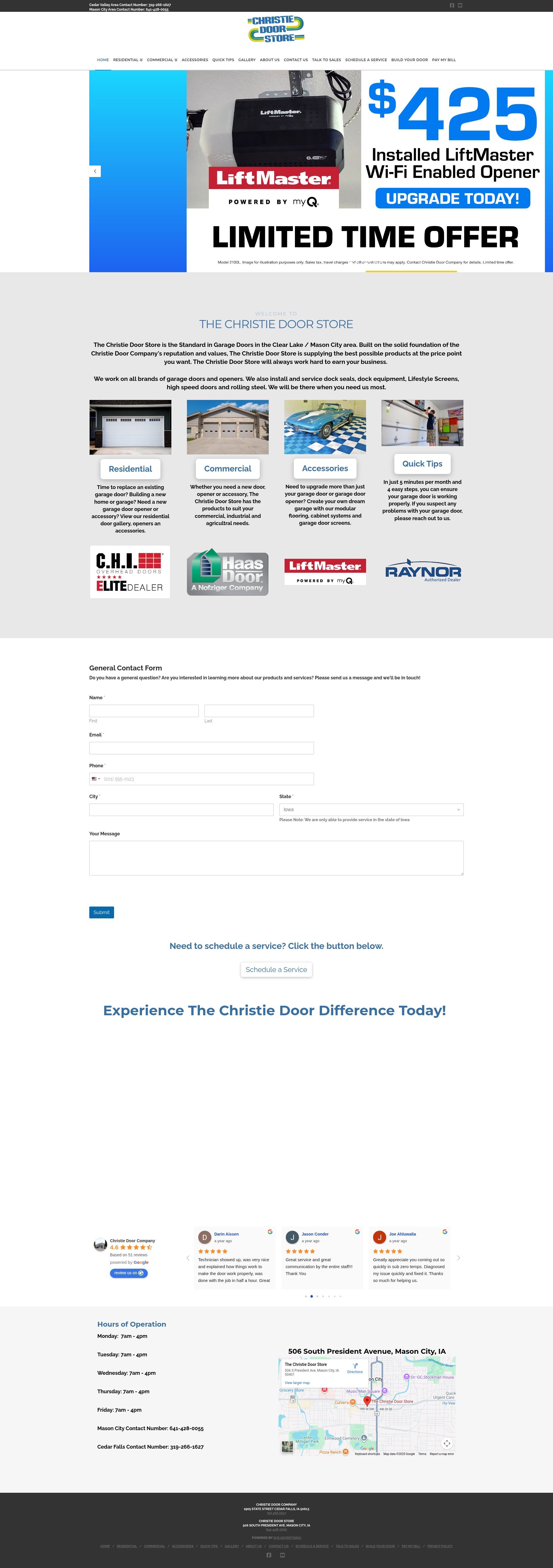 Screenshot of thechristiedoorstore.com