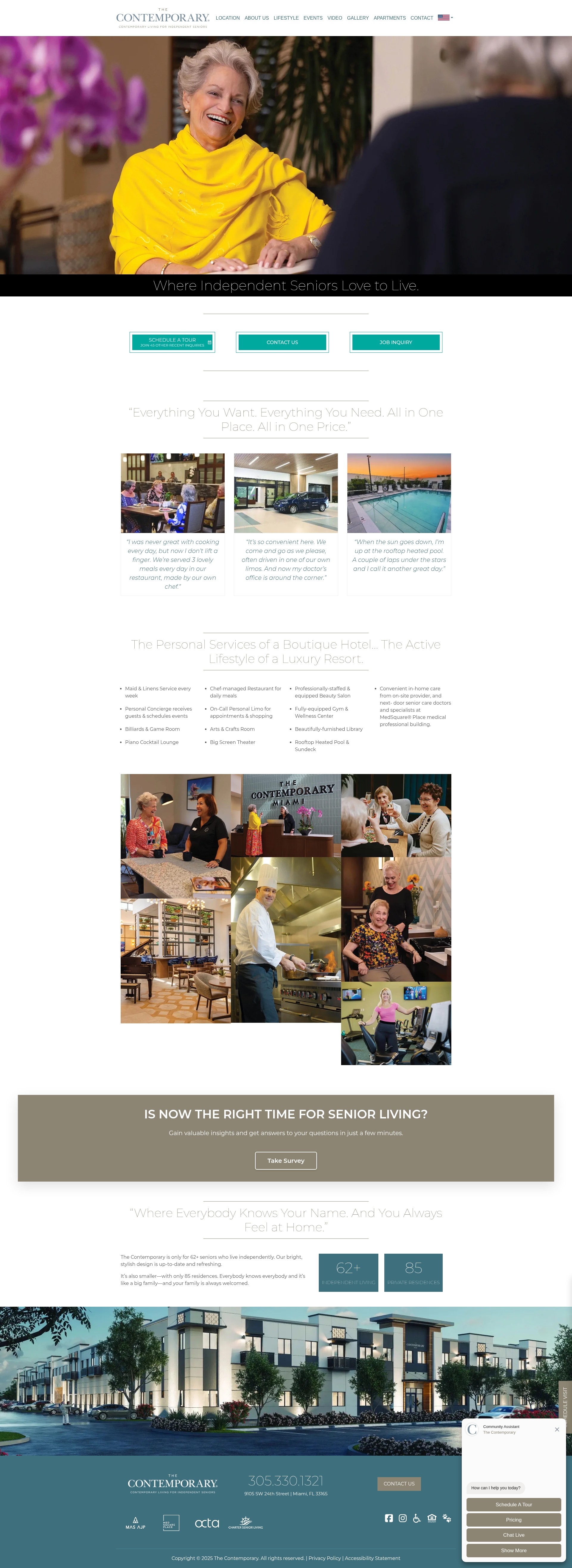 Screenshot of thecontemporarymiami.com