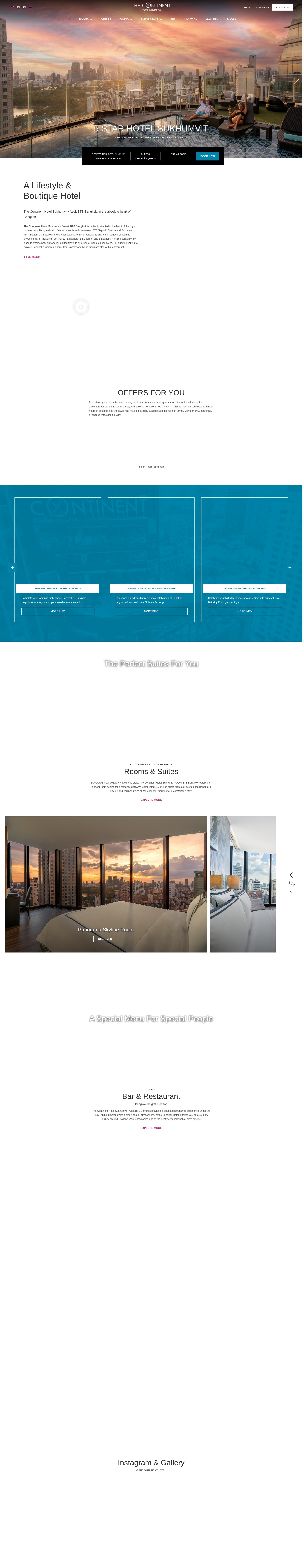 Screenshot of thecontinenthotel.com
