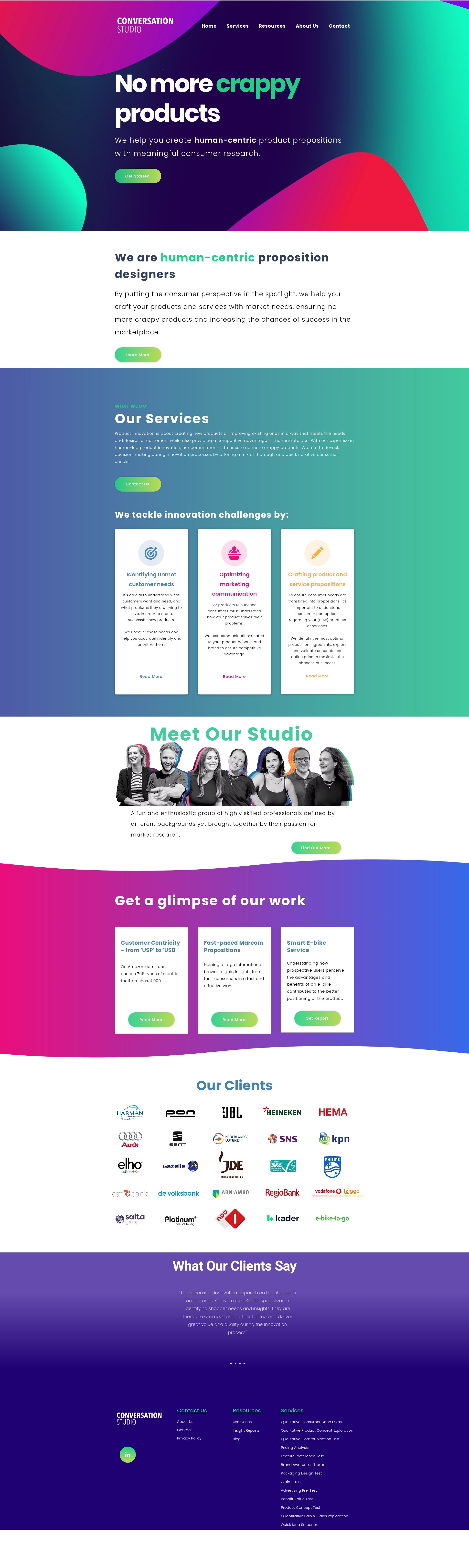 Screenshot of theconversationstudio.com