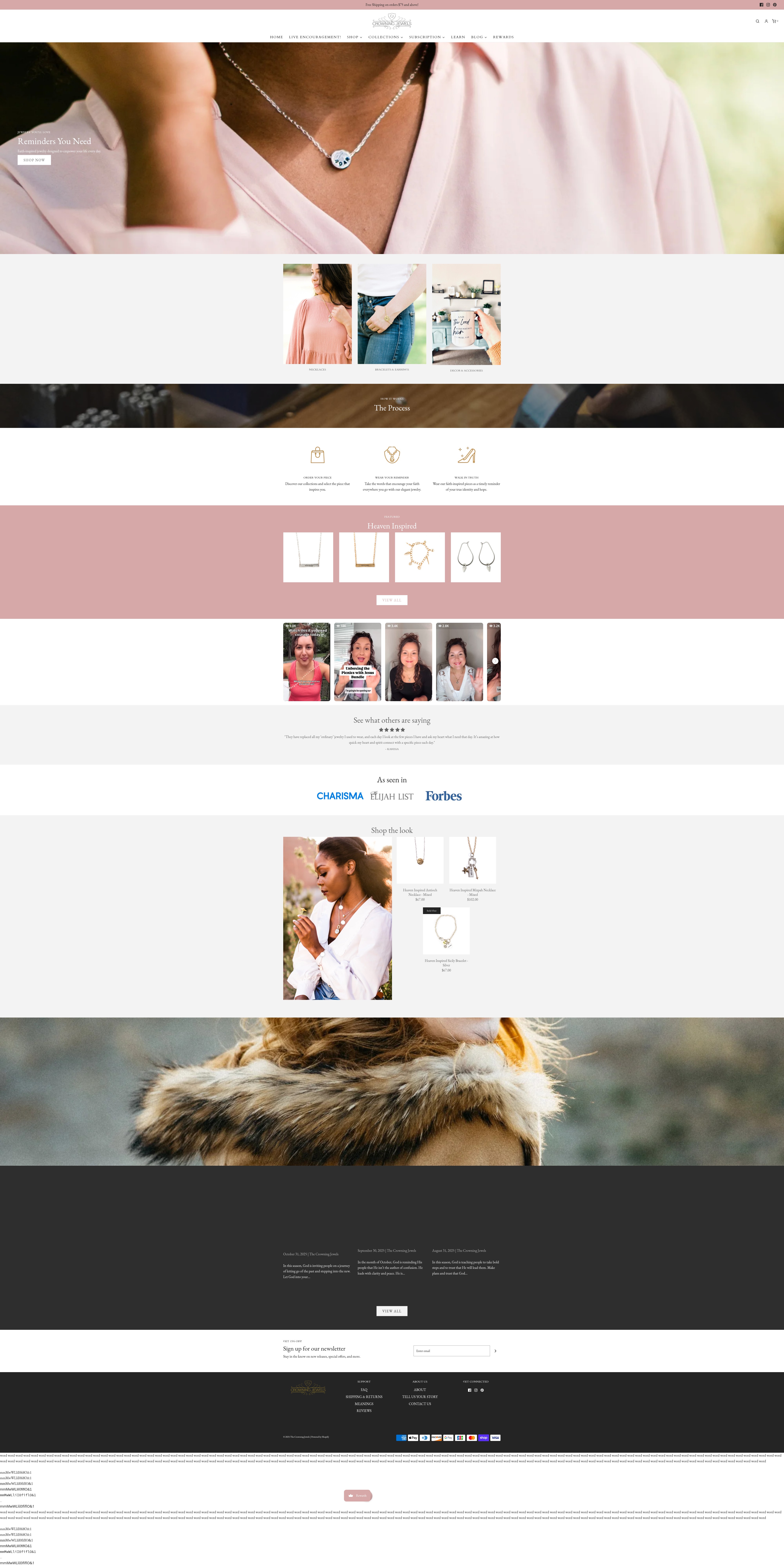 Screenshot of thecrowningjewels.com