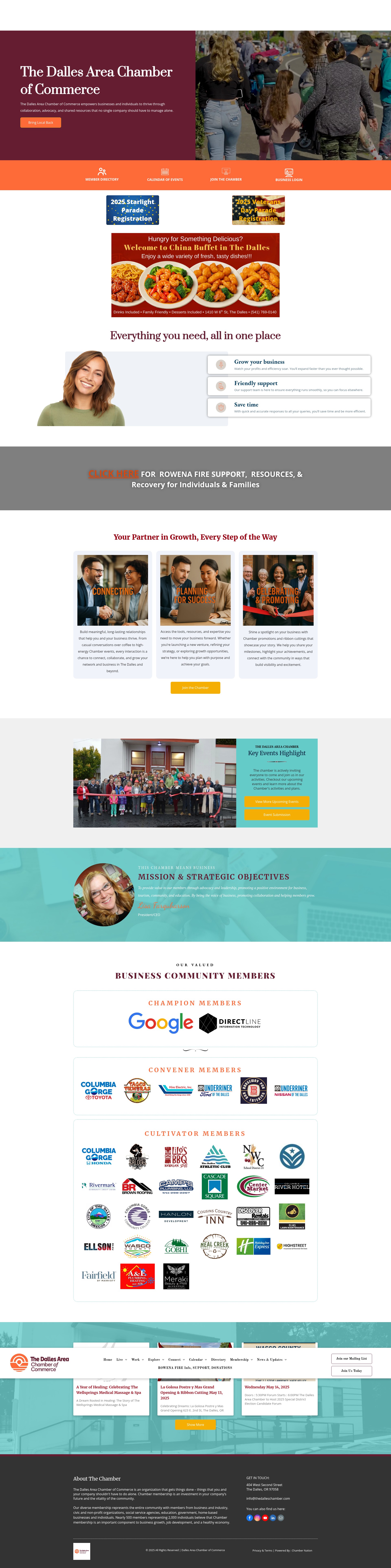 Screenshot of thedalleschamber.com