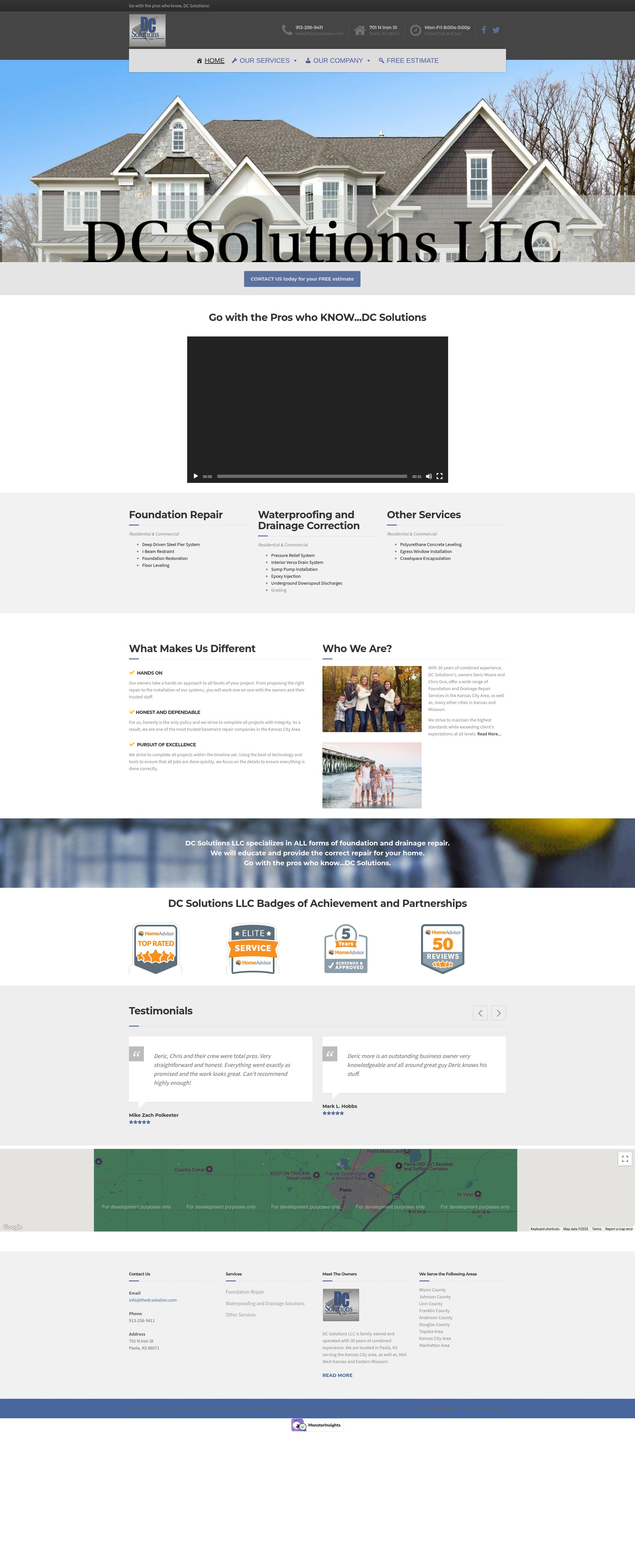 Screenshot of thedcsolution.com