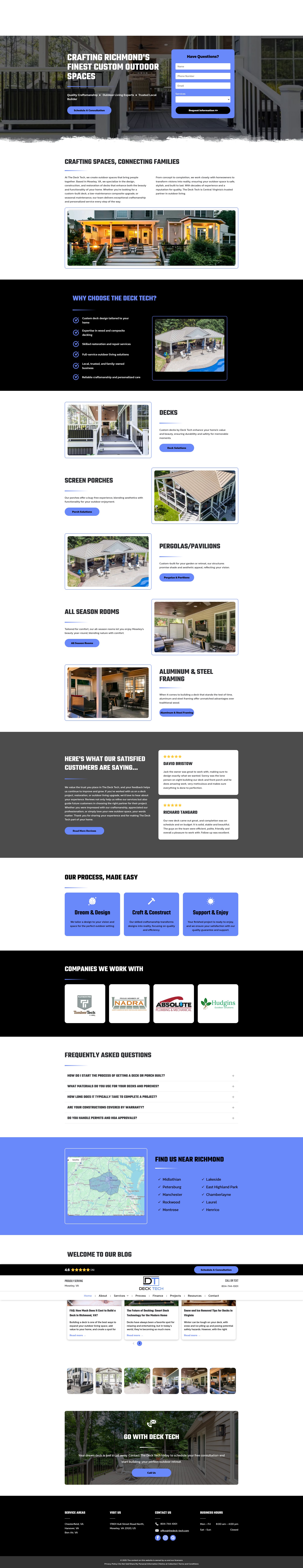 Screenshot of thedeck-tech.com