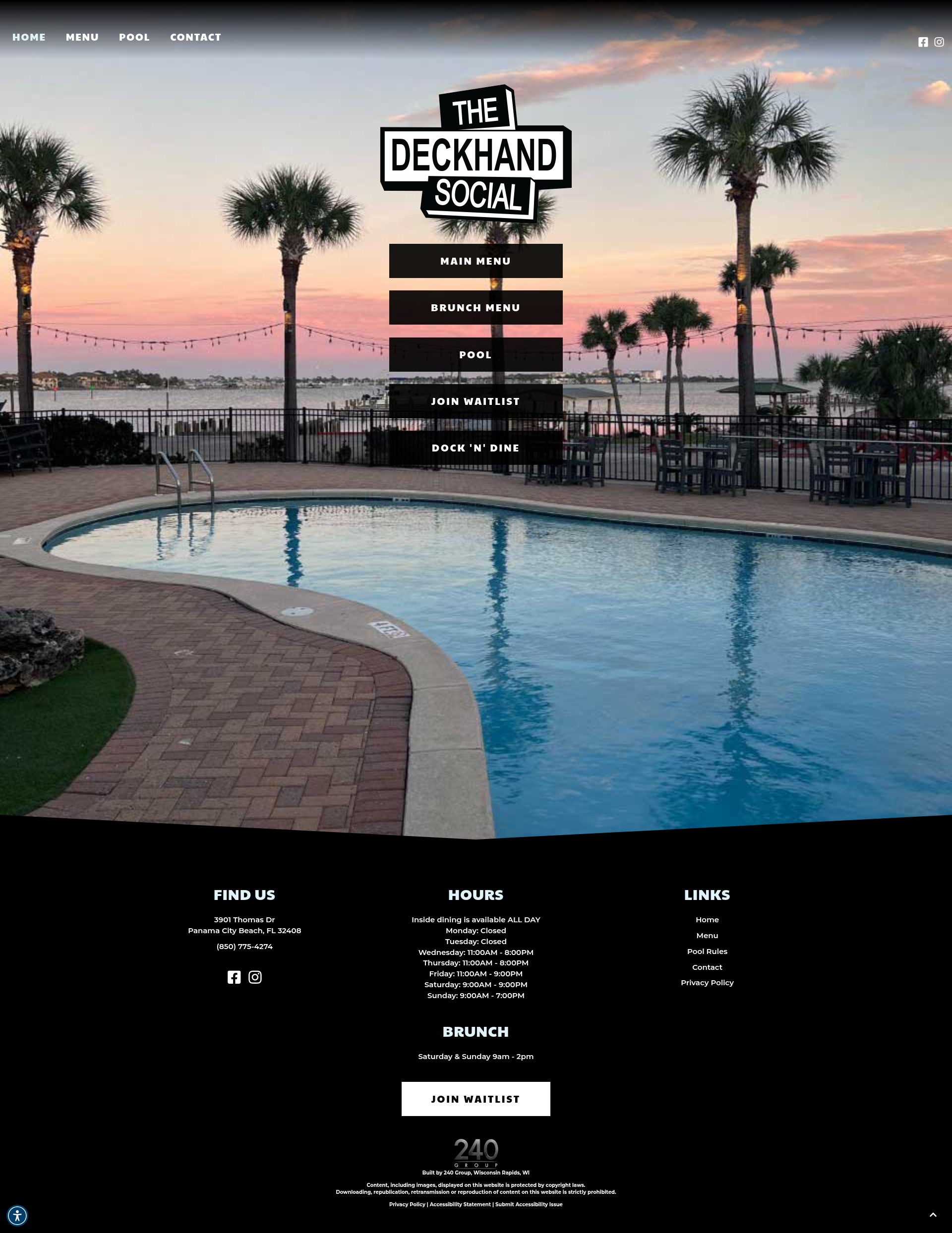 Screenshot of thedeckhandsocial.com