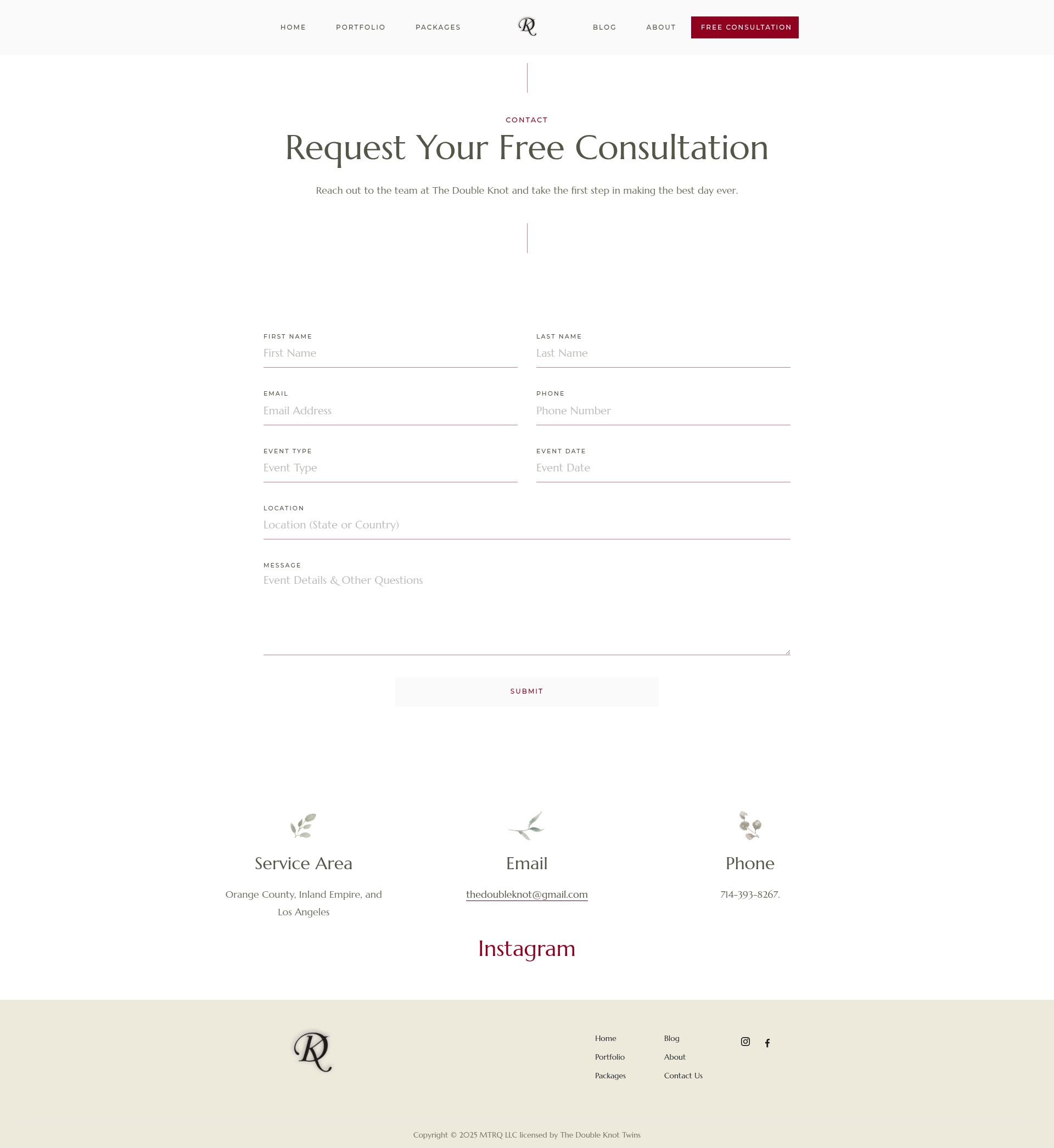 Screenshot of thedoubleknottwins.com
