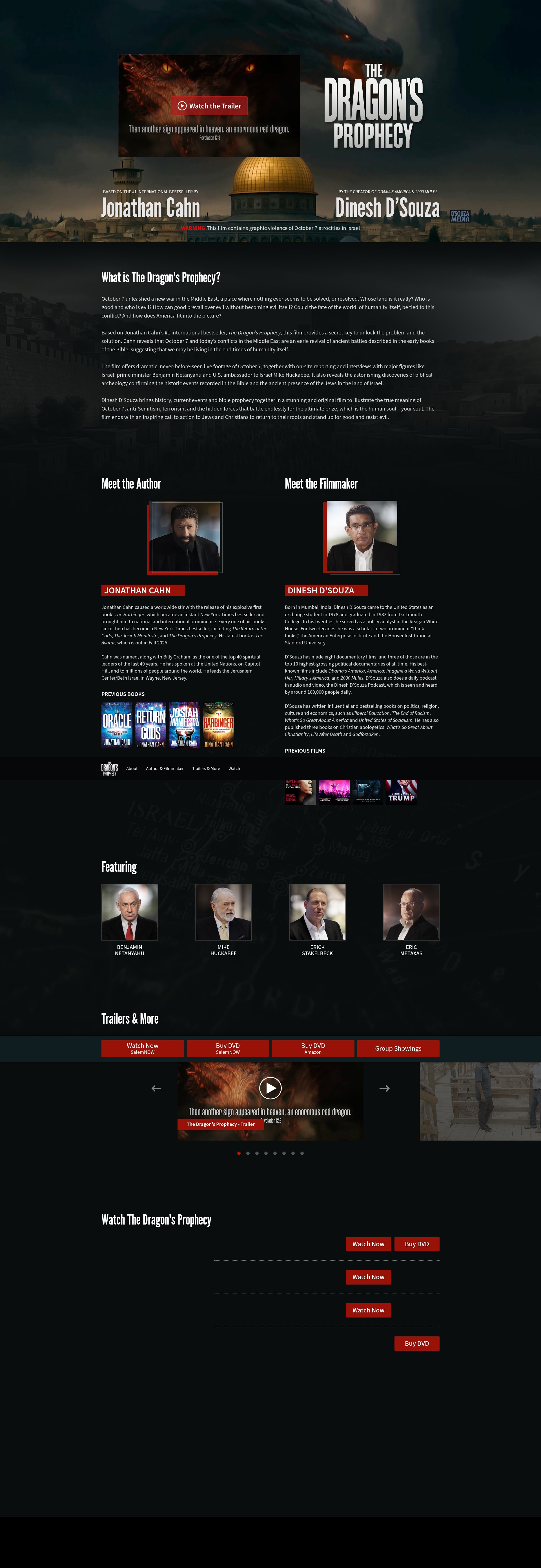 Screenshot of thedragonsprophecyfilm.com