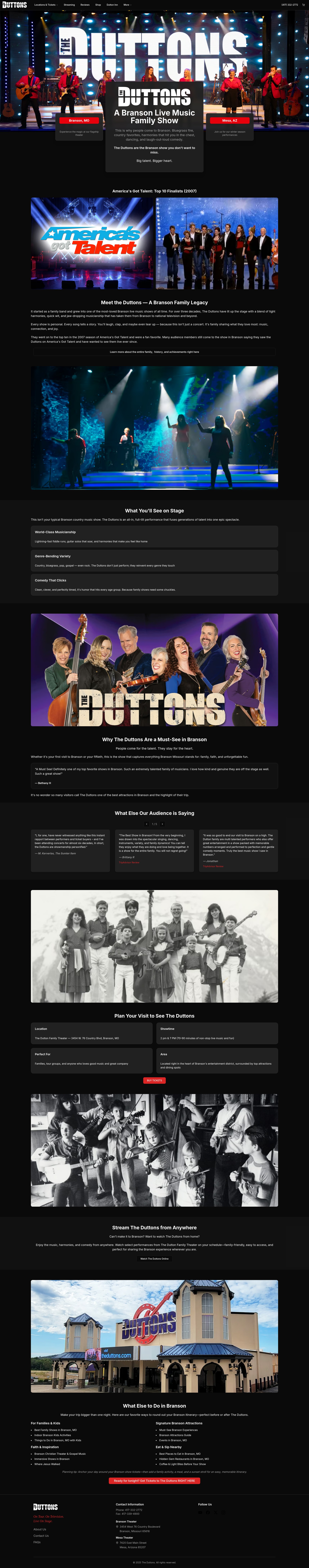Screenshot of theduttons.com