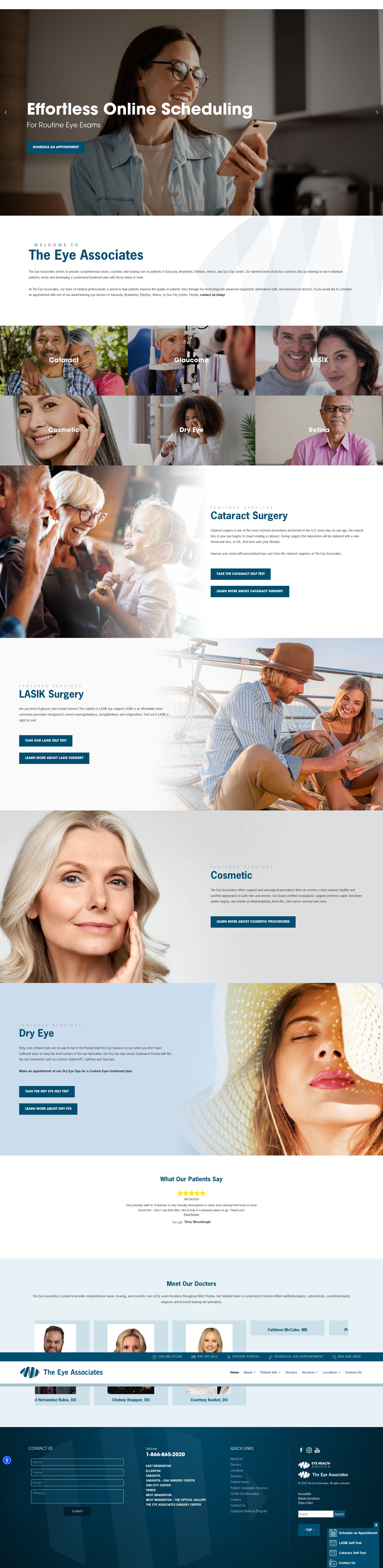 Screenshot of theeyeassociates.com
