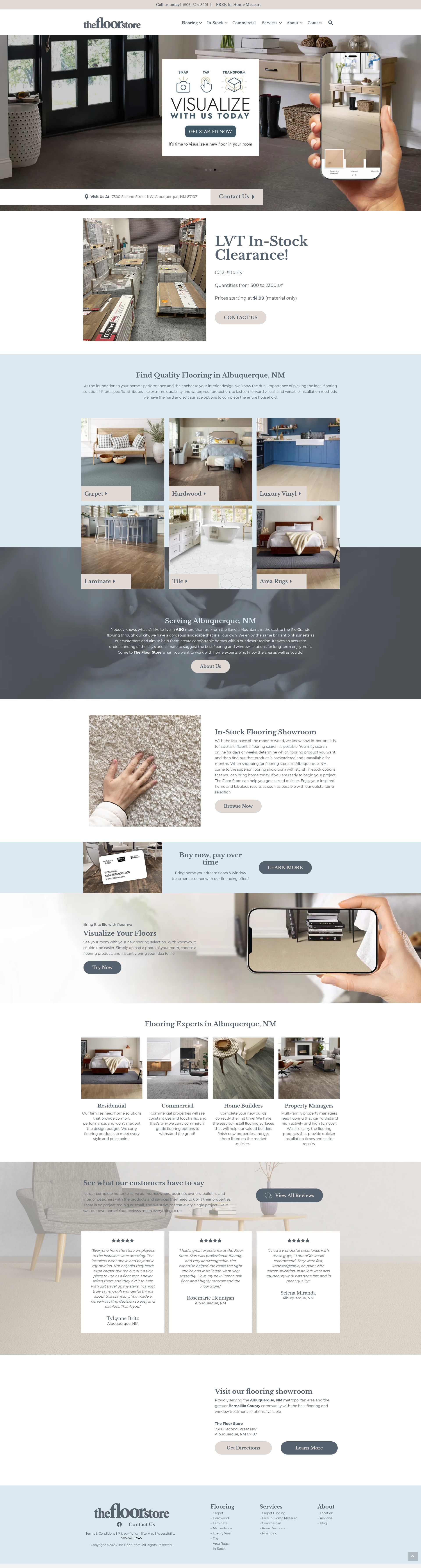 Screenshot of thefloorstorenm.com