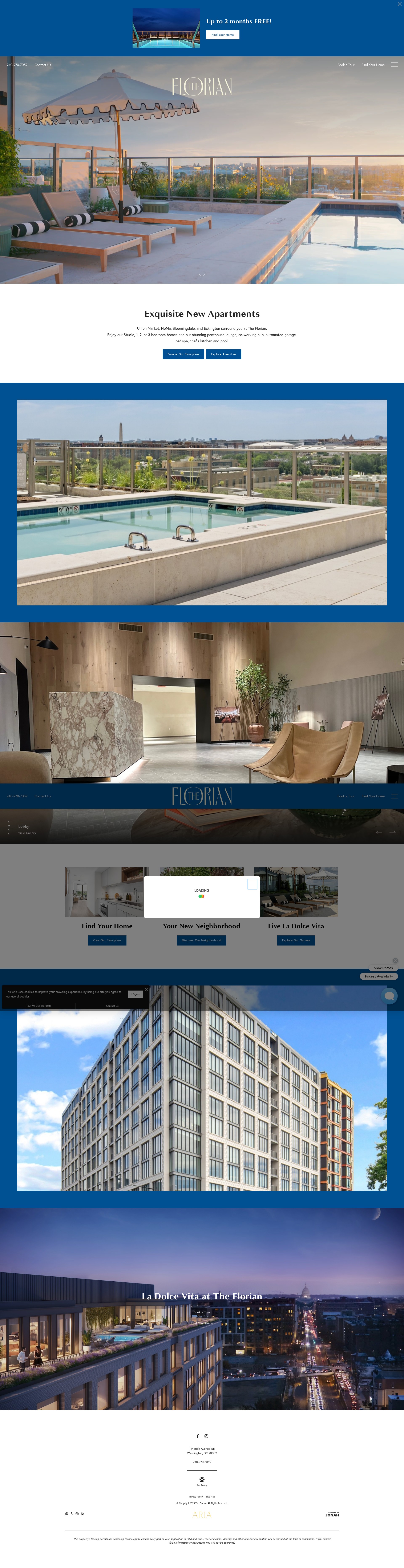 Screenshot of thefloriandc.com