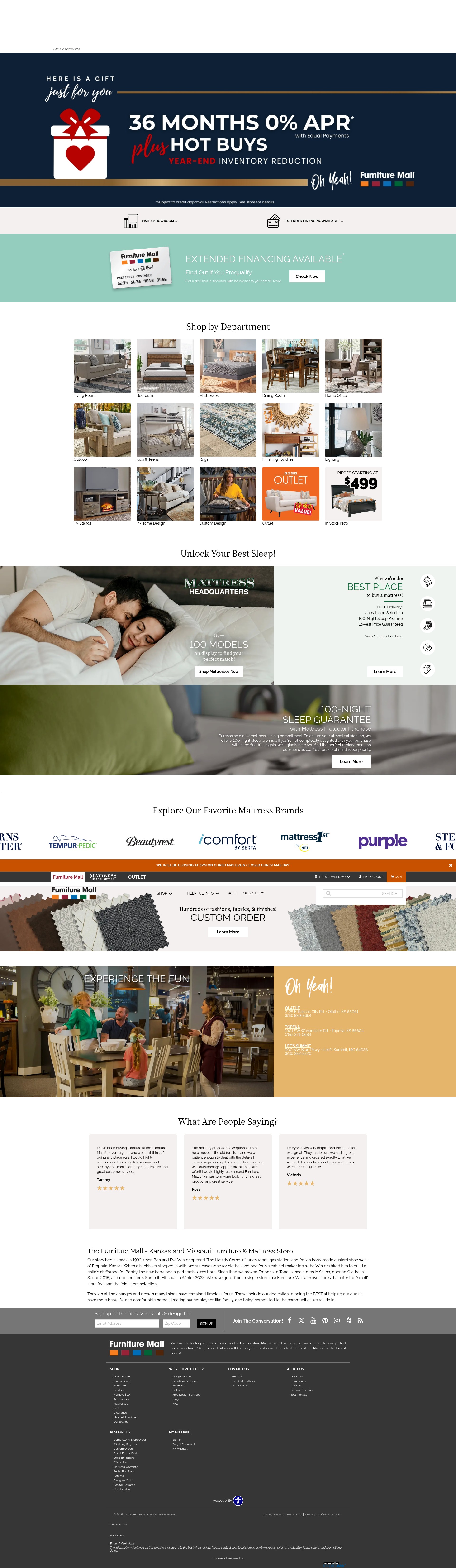 Screenshot of thefurnituremall.com