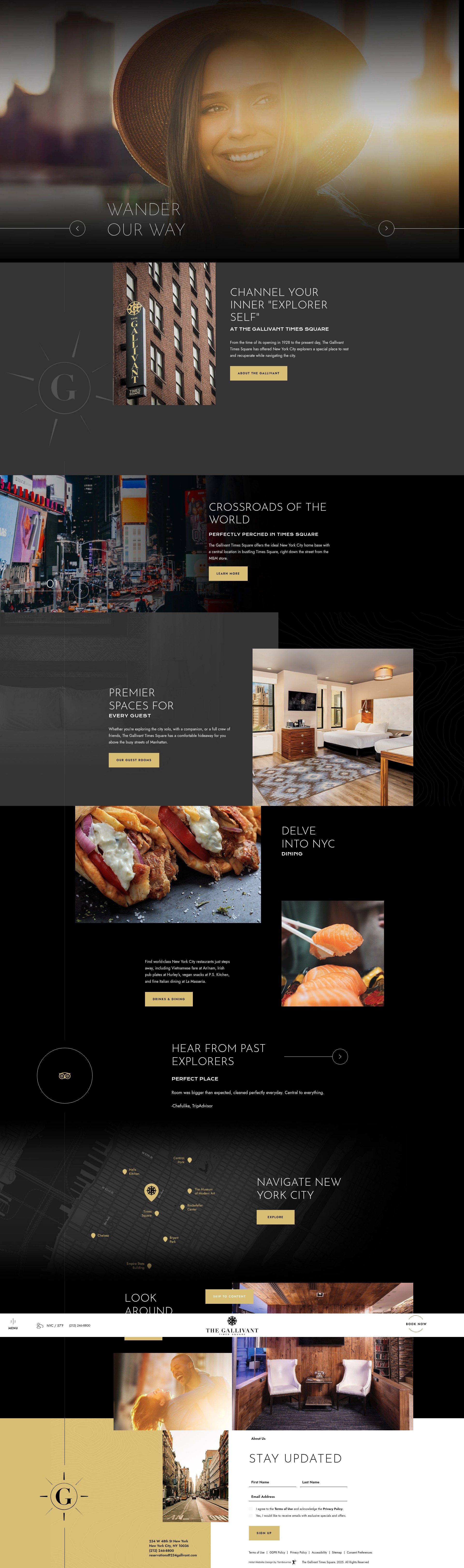 Screenshot of thegallivantnyc.com