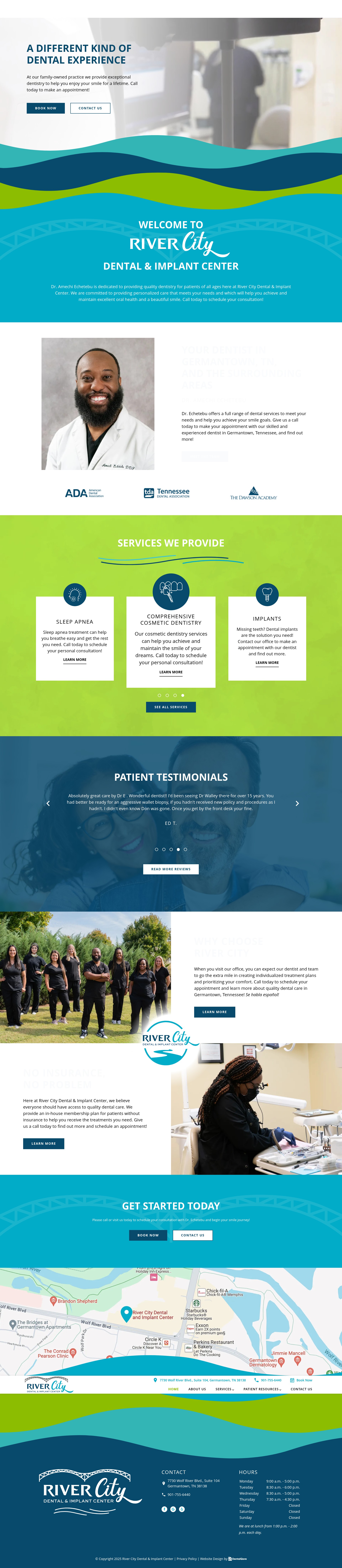 Screenshot of thegermantowndentist.com