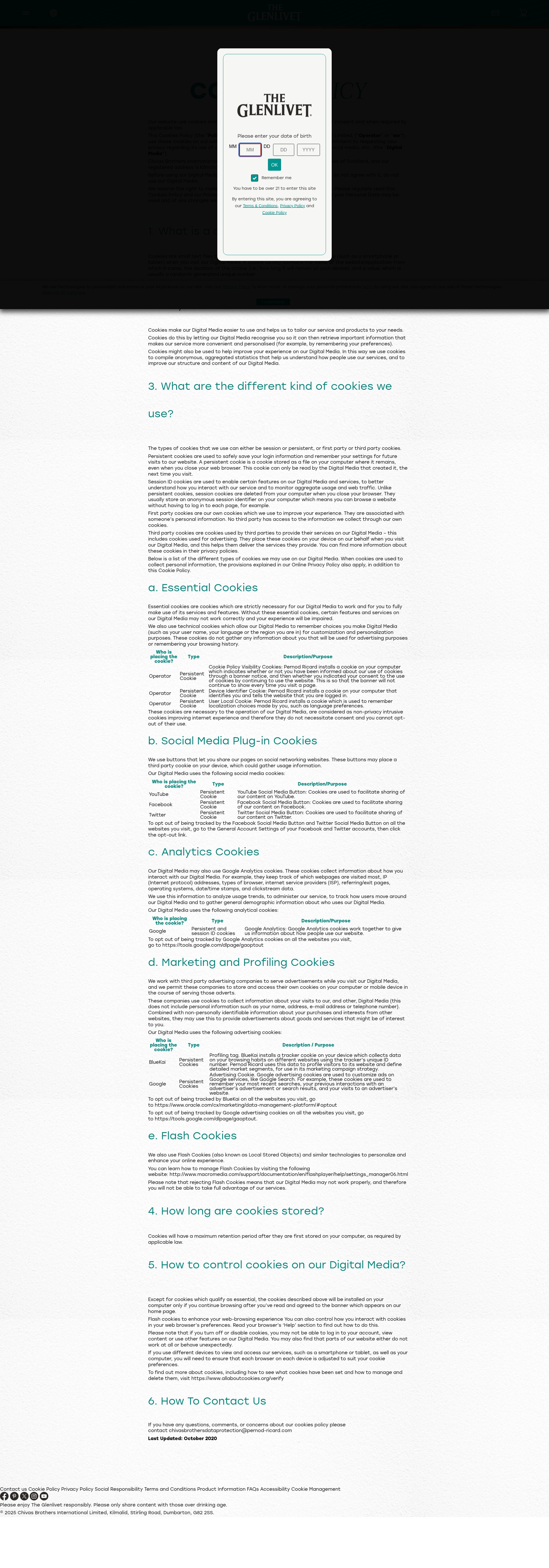 Screenshot of theglenlivet.com