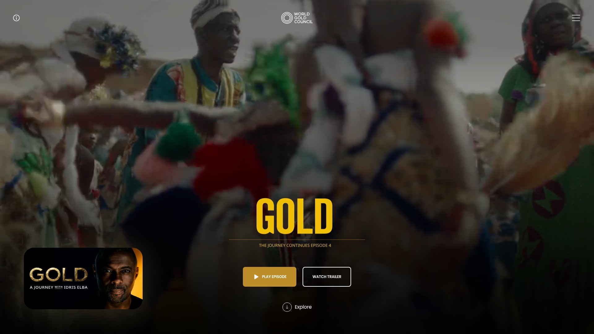 Screenshot of thegoldenthread.gold.org