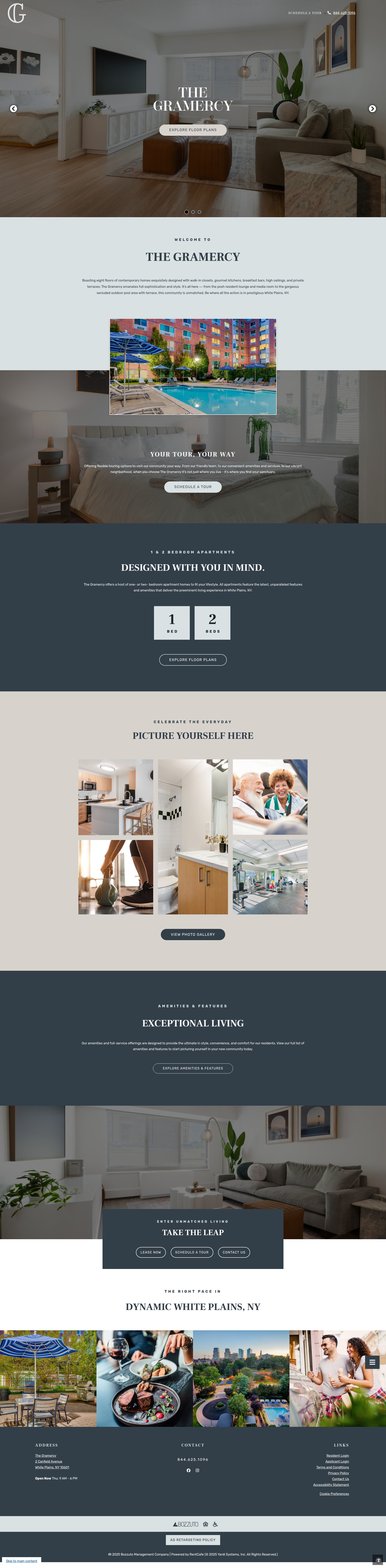 Screenshot of thegramercywhiteplains.com