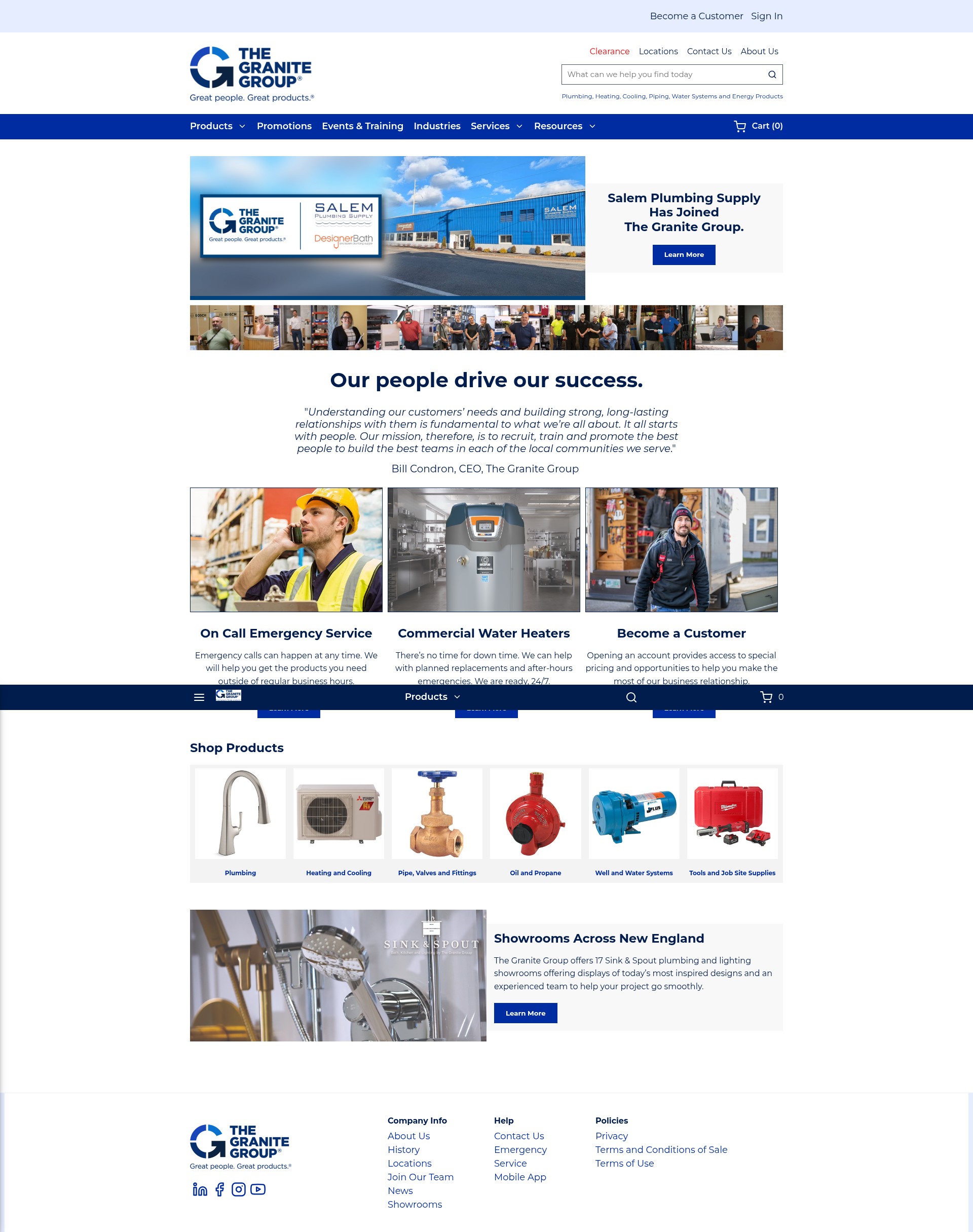 Screenshot of thegranitegroup.com
