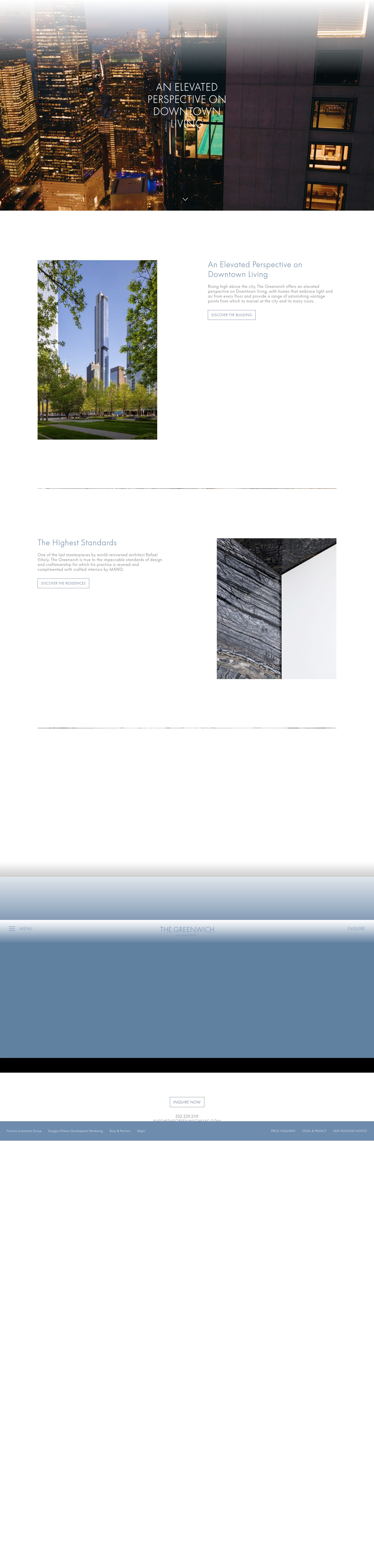 Screenshot of thegreenwichnyc.com