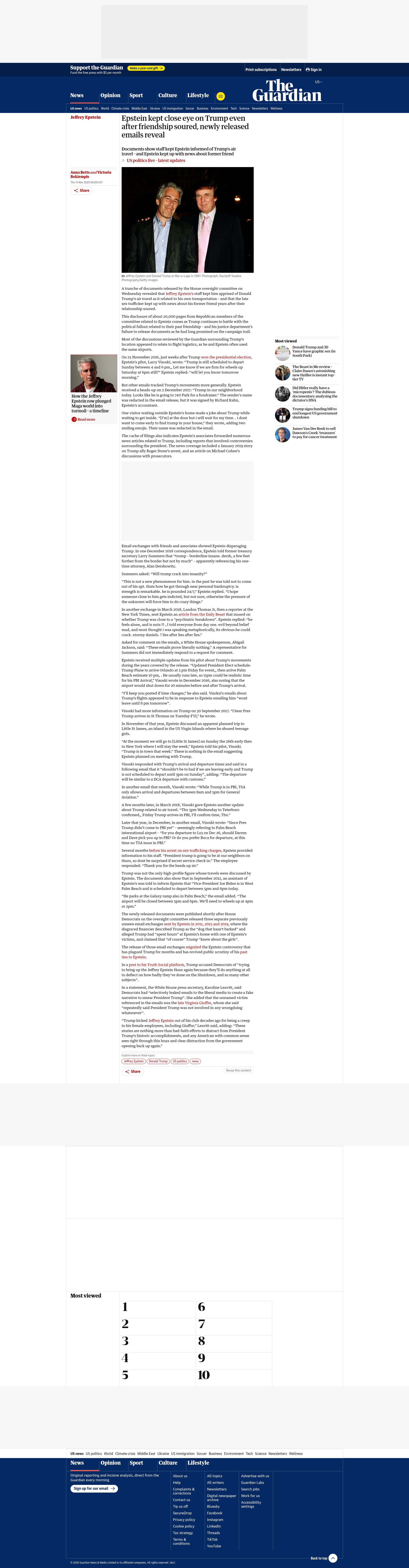 Screenshot of theguardian.com