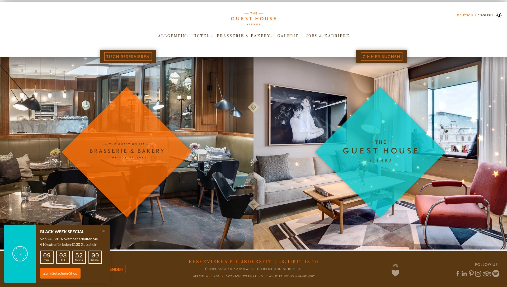 Screenshot of theguesthouse.at