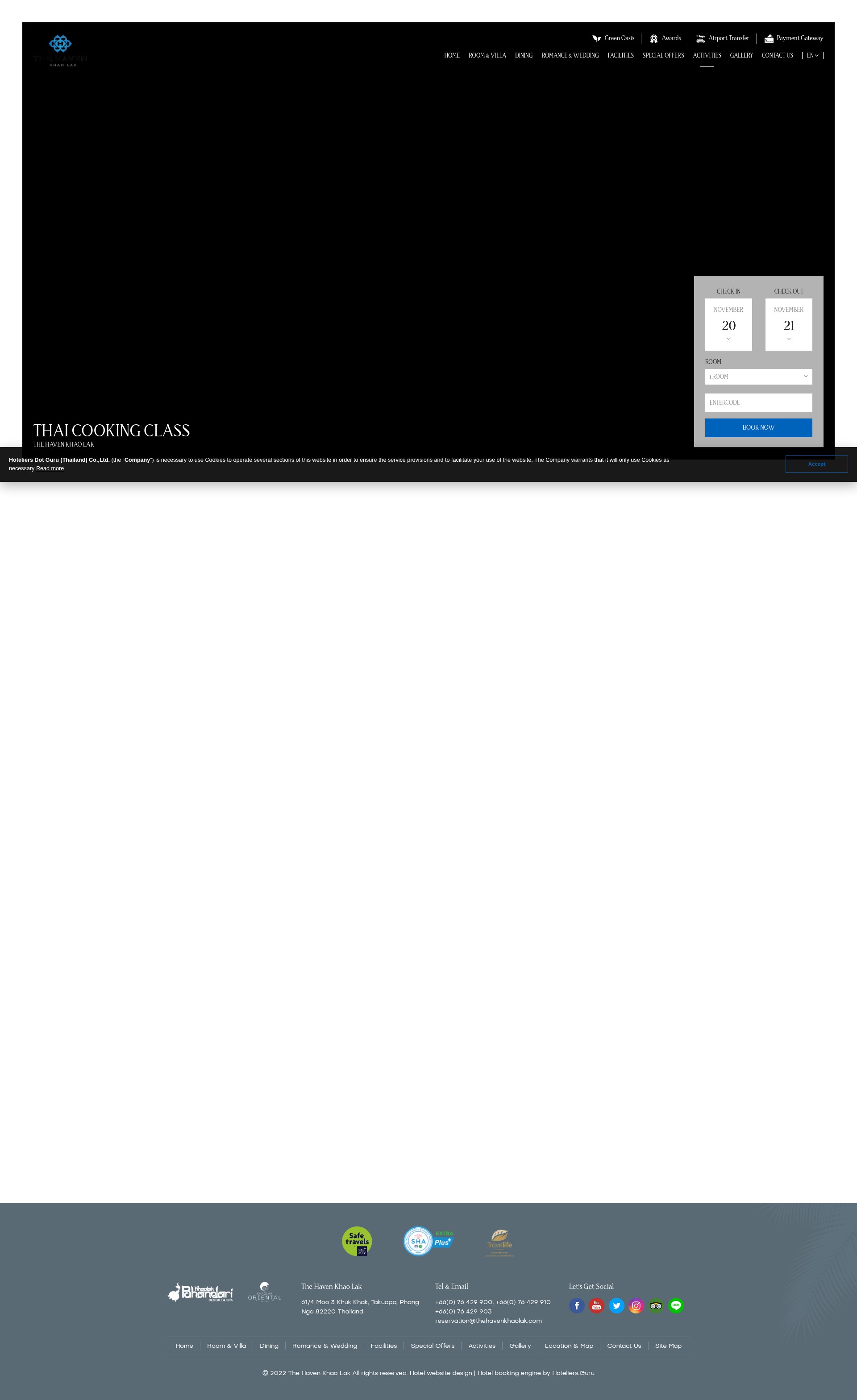 Screenshot of thehavenkhaolak.com