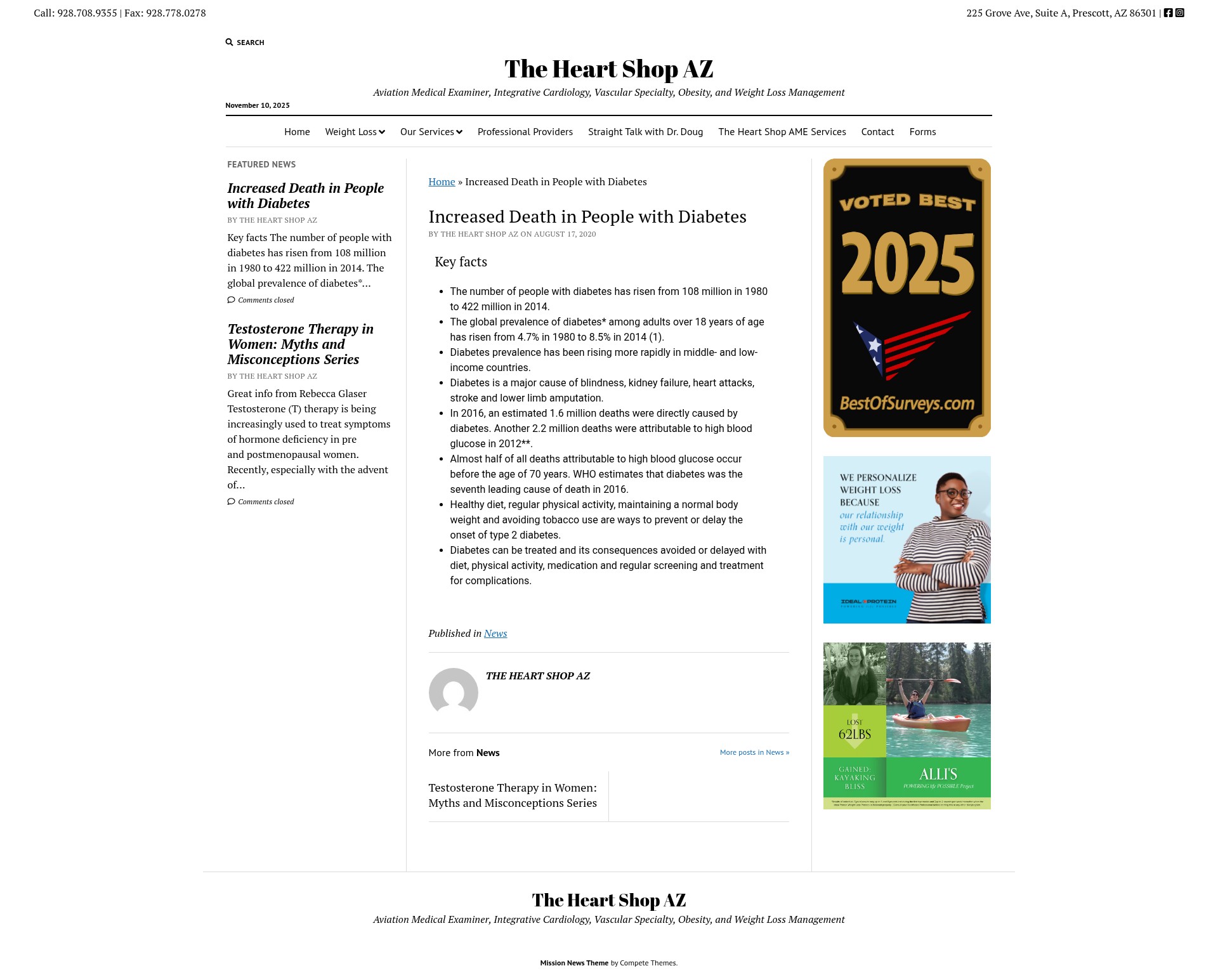 Screenshot of theheartshopaz.com