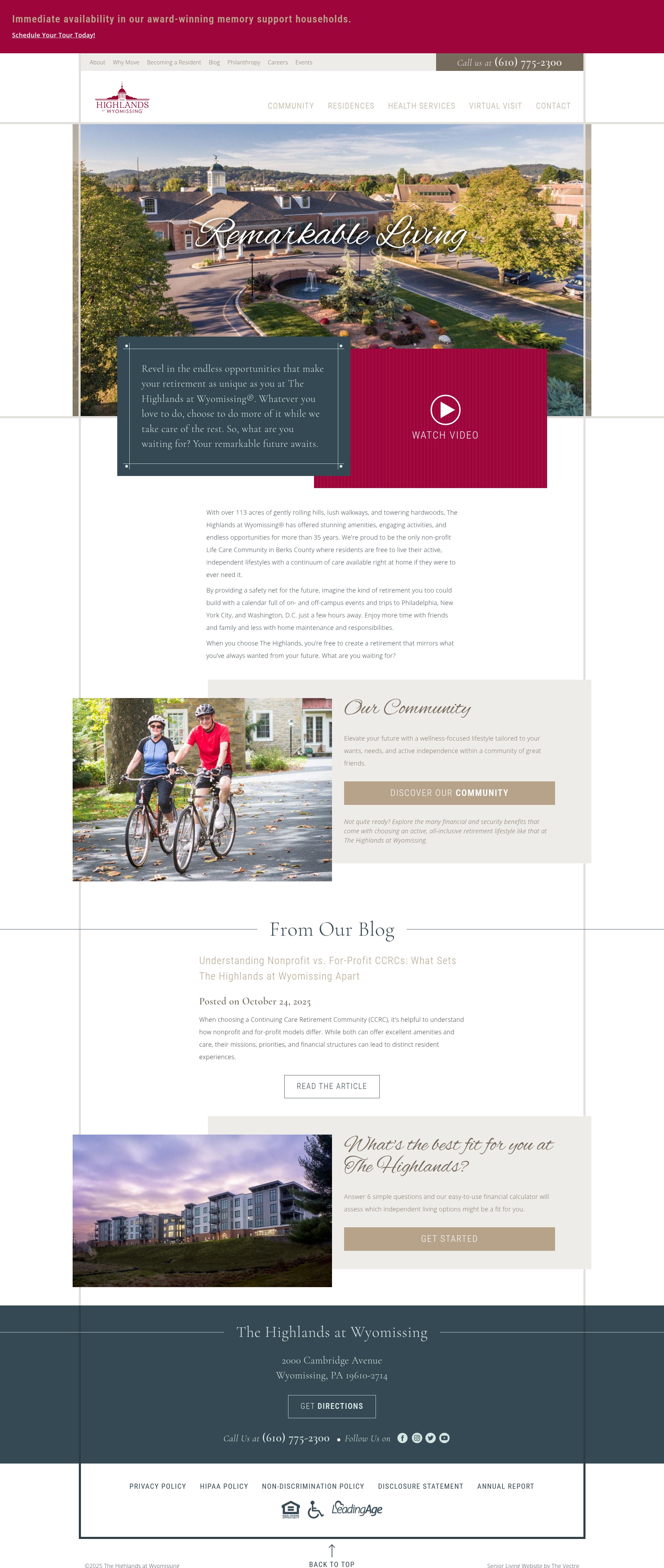 Screenshot of thehighlands.org