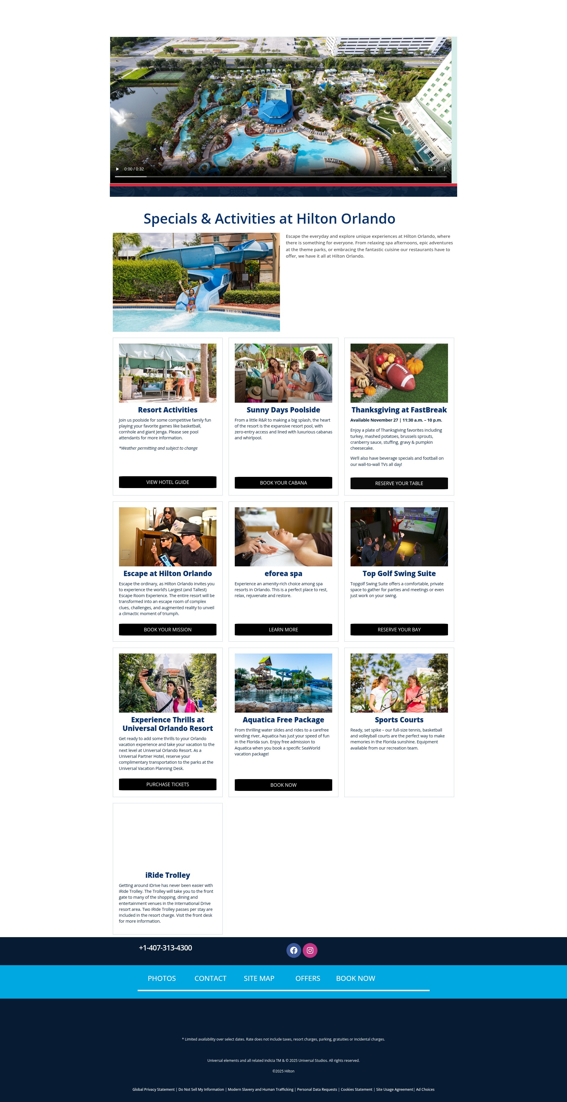 Screenshot of thehiltonorlando.com