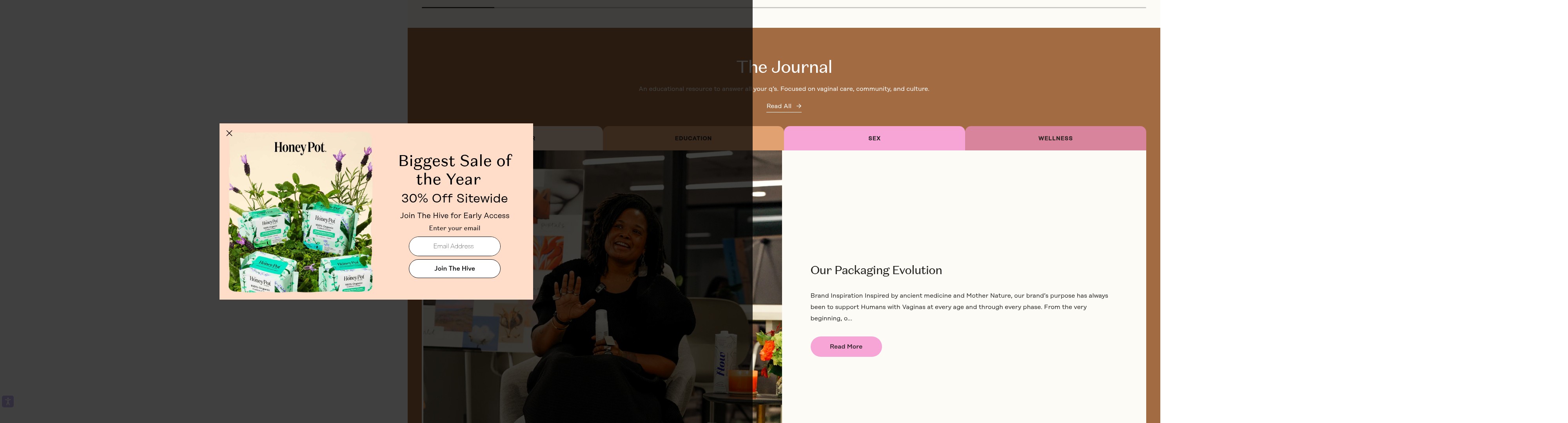 Screenshot of thehoneypot.co