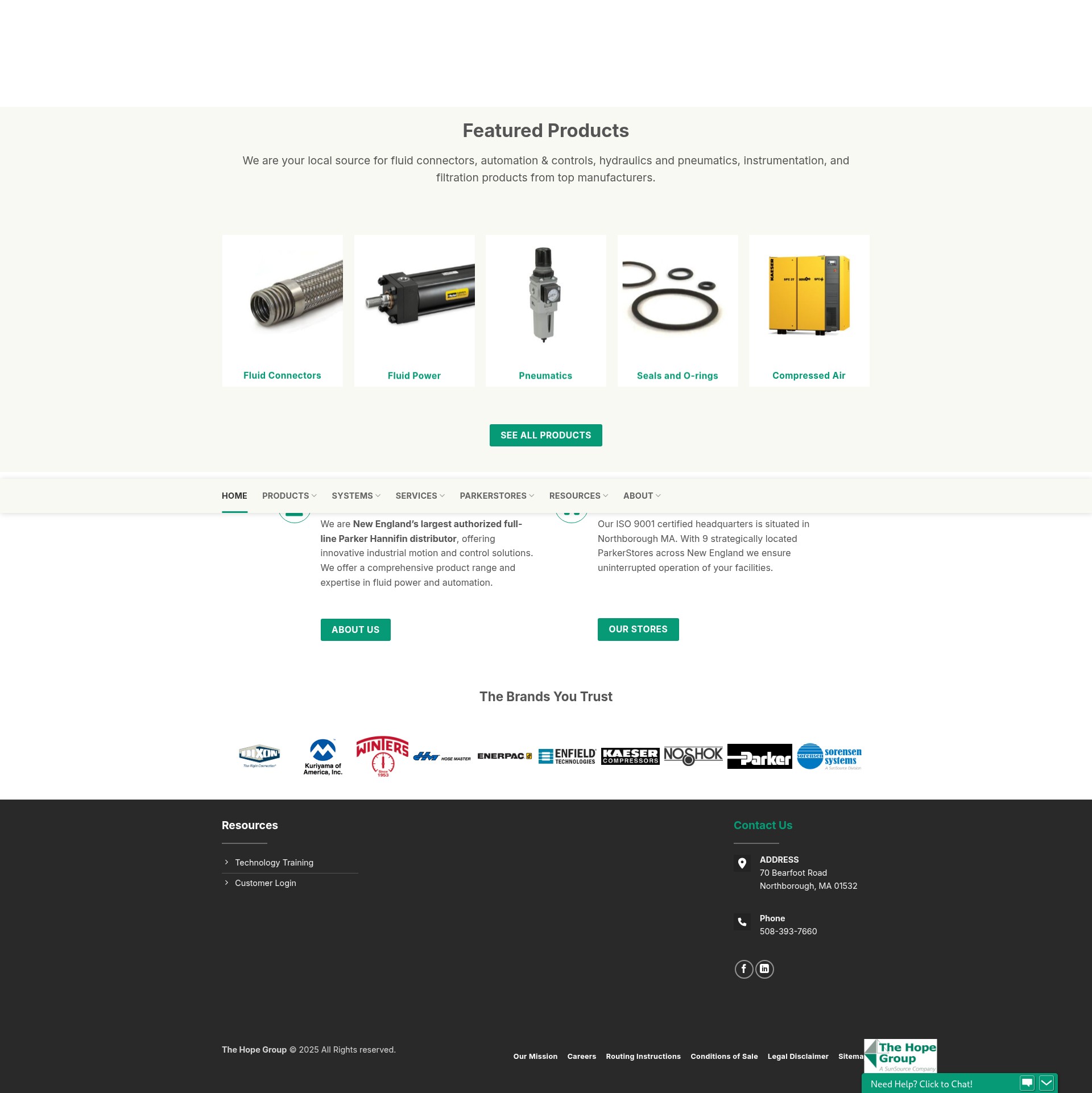 Screenshot of thehopegroup.com