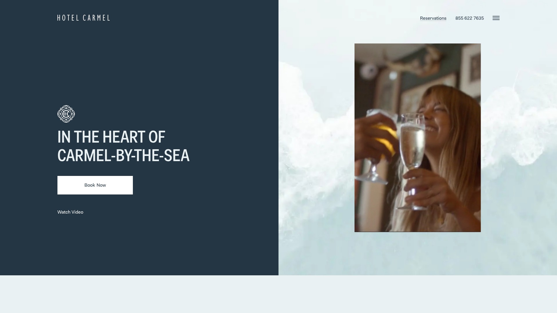 Screenshot of thehotelcarmel.com