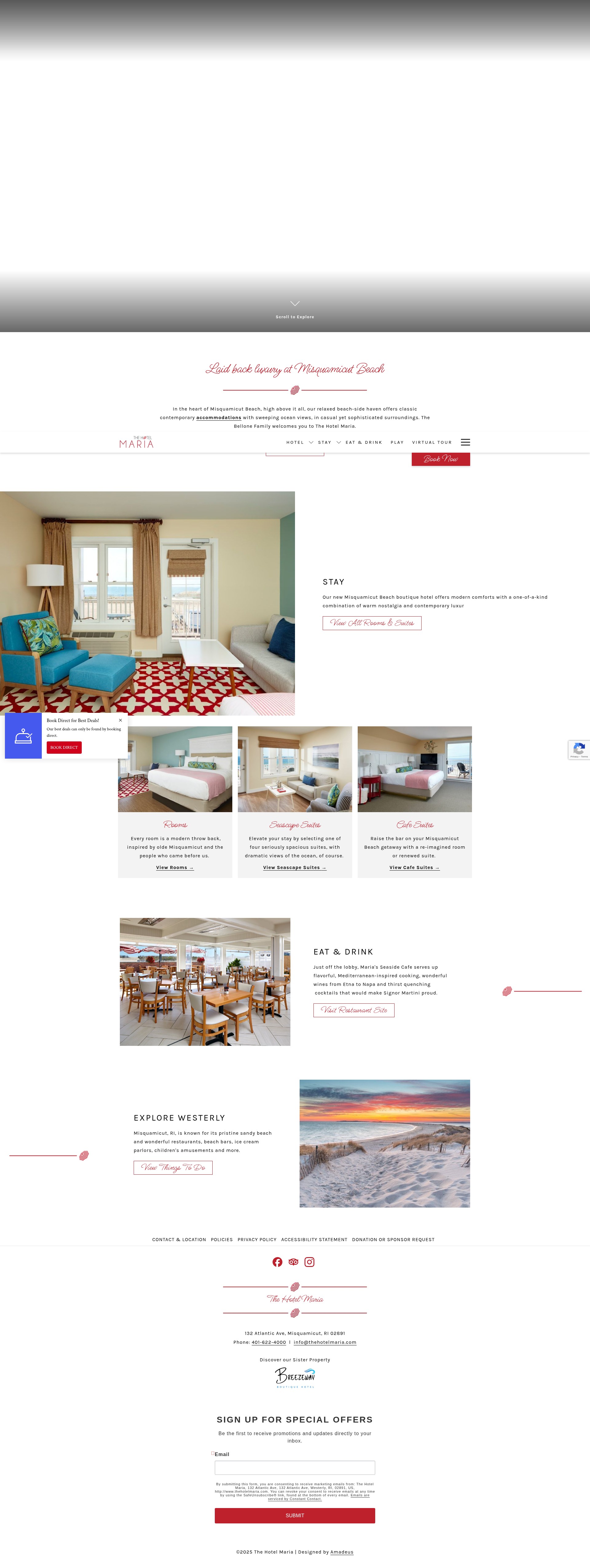 Screenshot of thehotelmaria.com