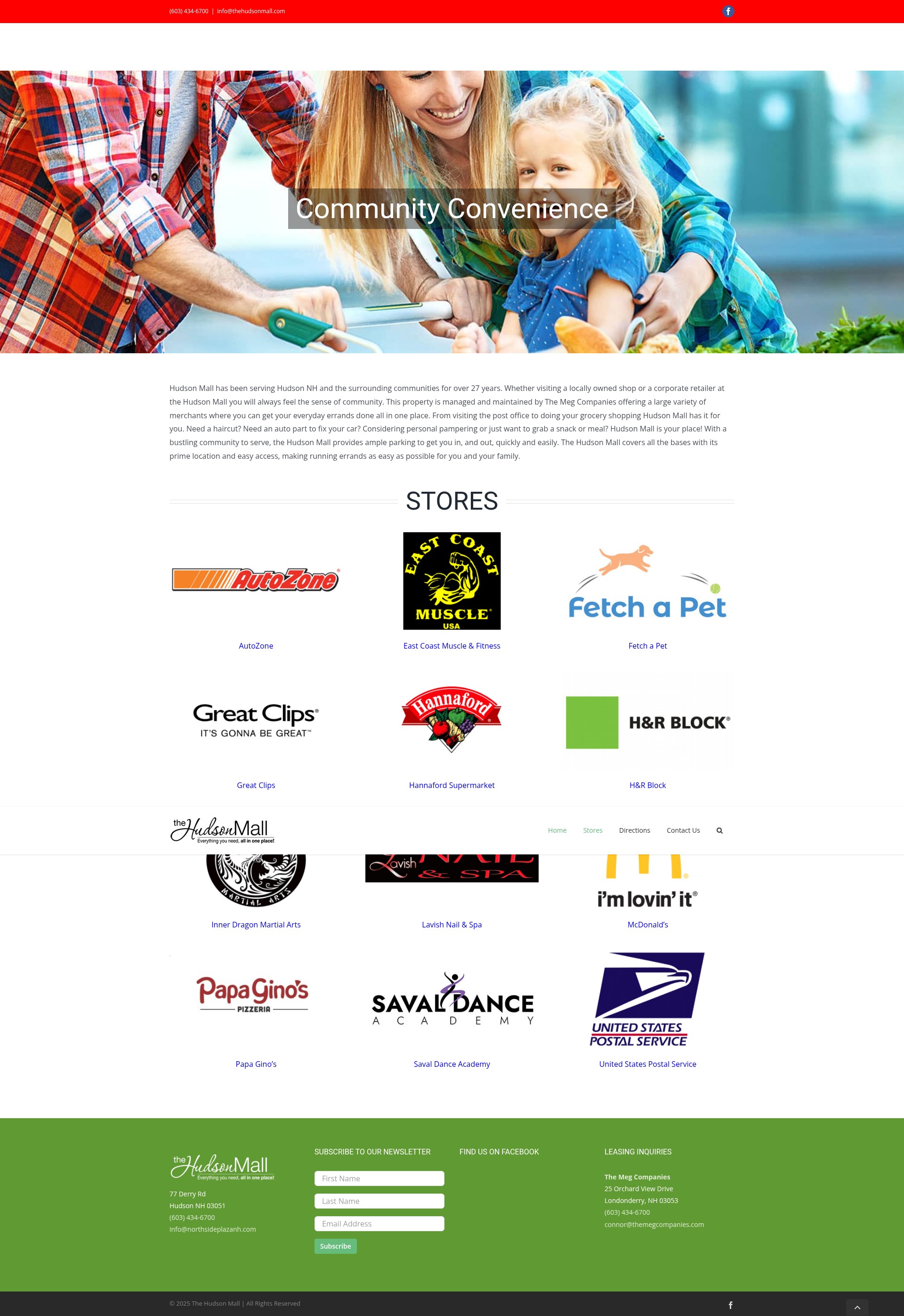 Screenshot of thehudsonmall.com
