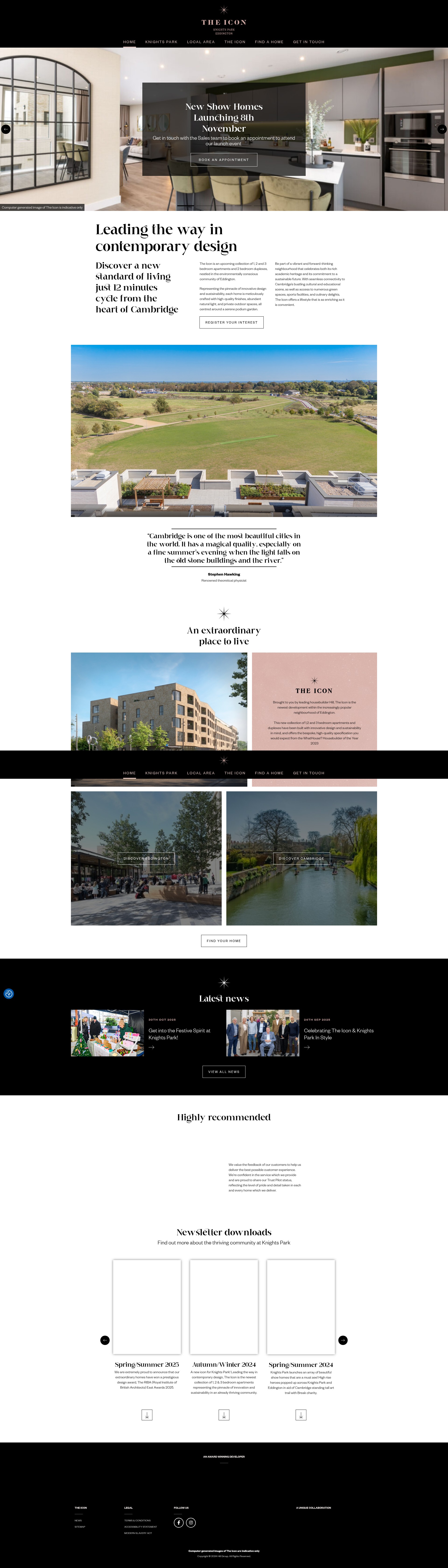 Screenshot of theicon-eddington.co.uk