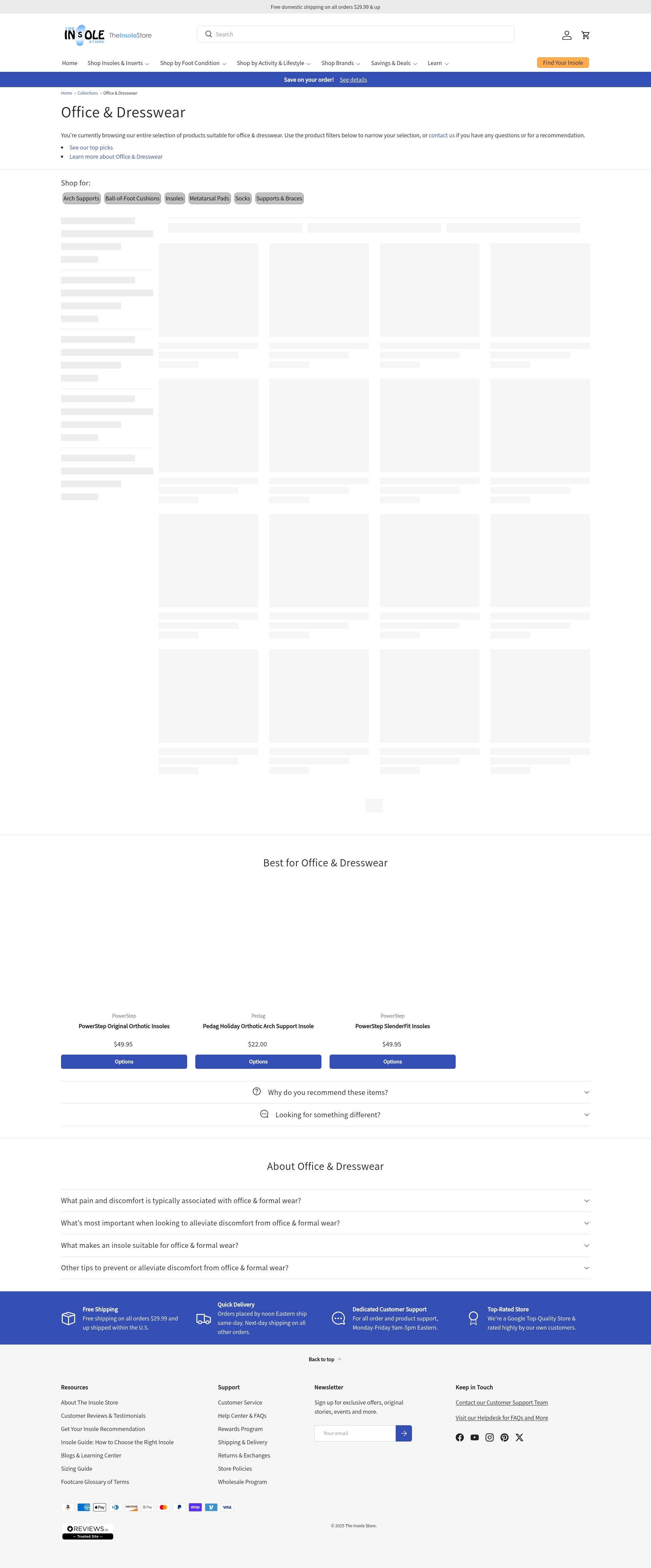 Screenshot of theinsolestore.com