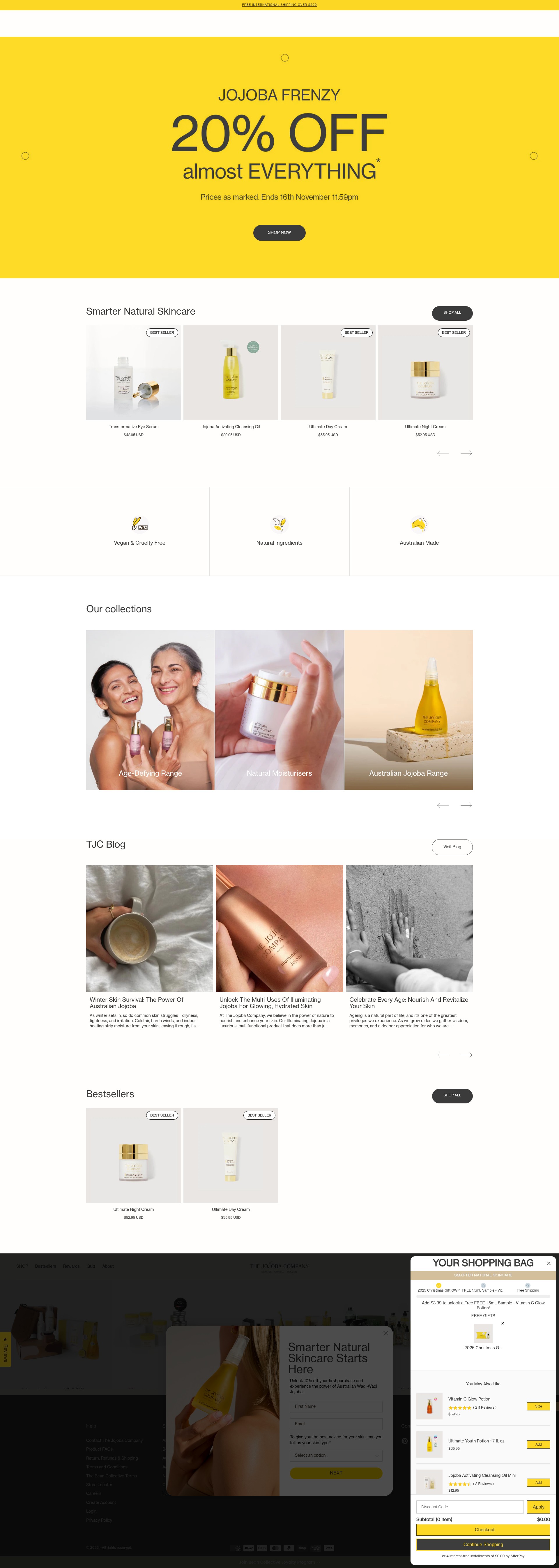 Screenshot of thejojobacompany.com.au