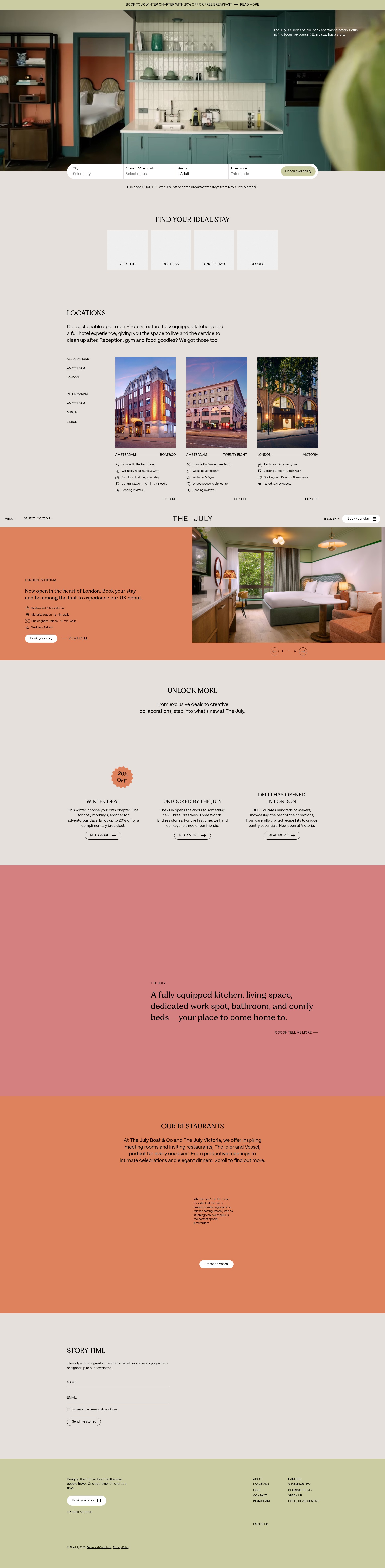 Screenshot of thejuly.com