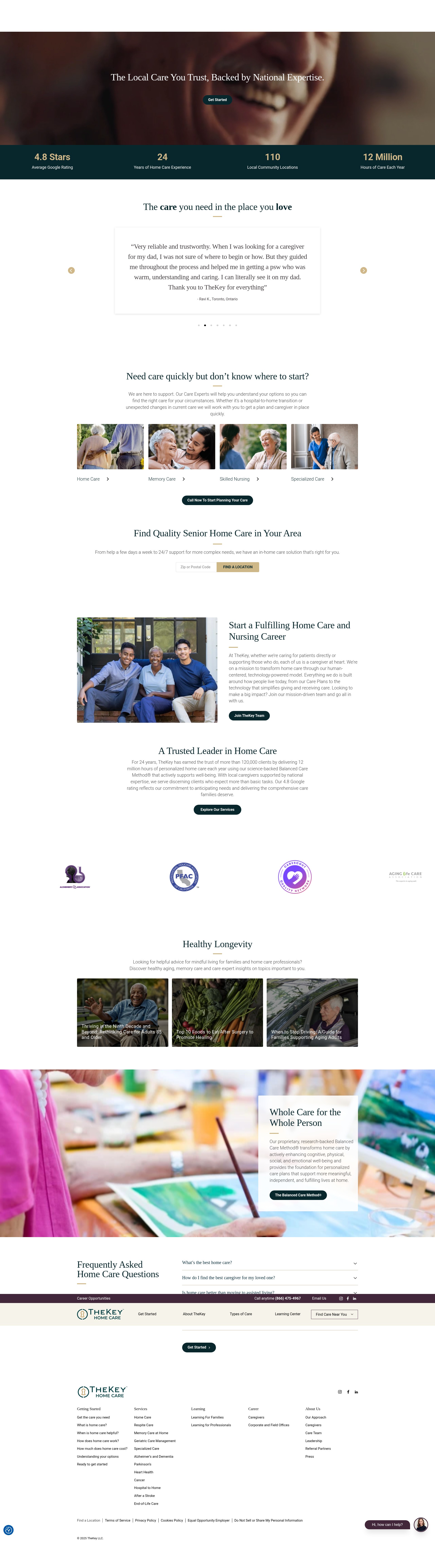 Screenshot of thekey.com