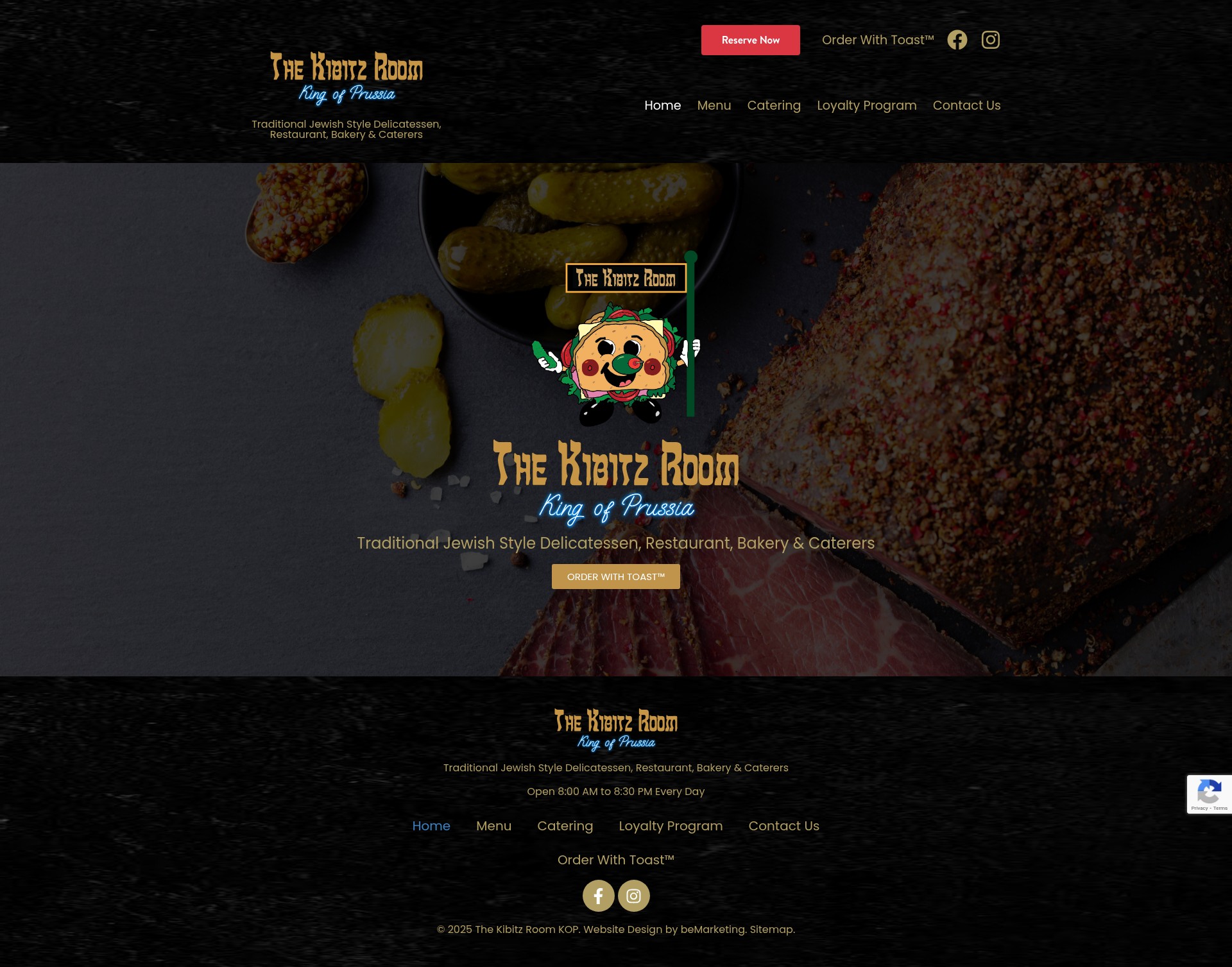 Screenshot of thekibitzroomkop.com