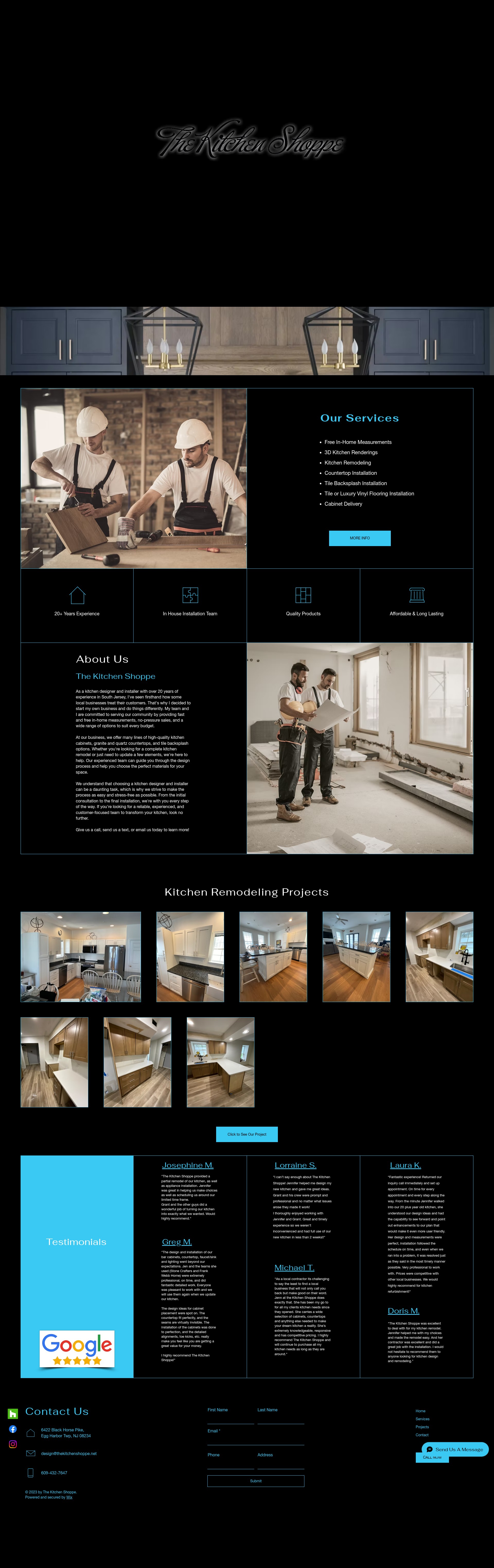 Screenshot of thekitchenshoppe.net