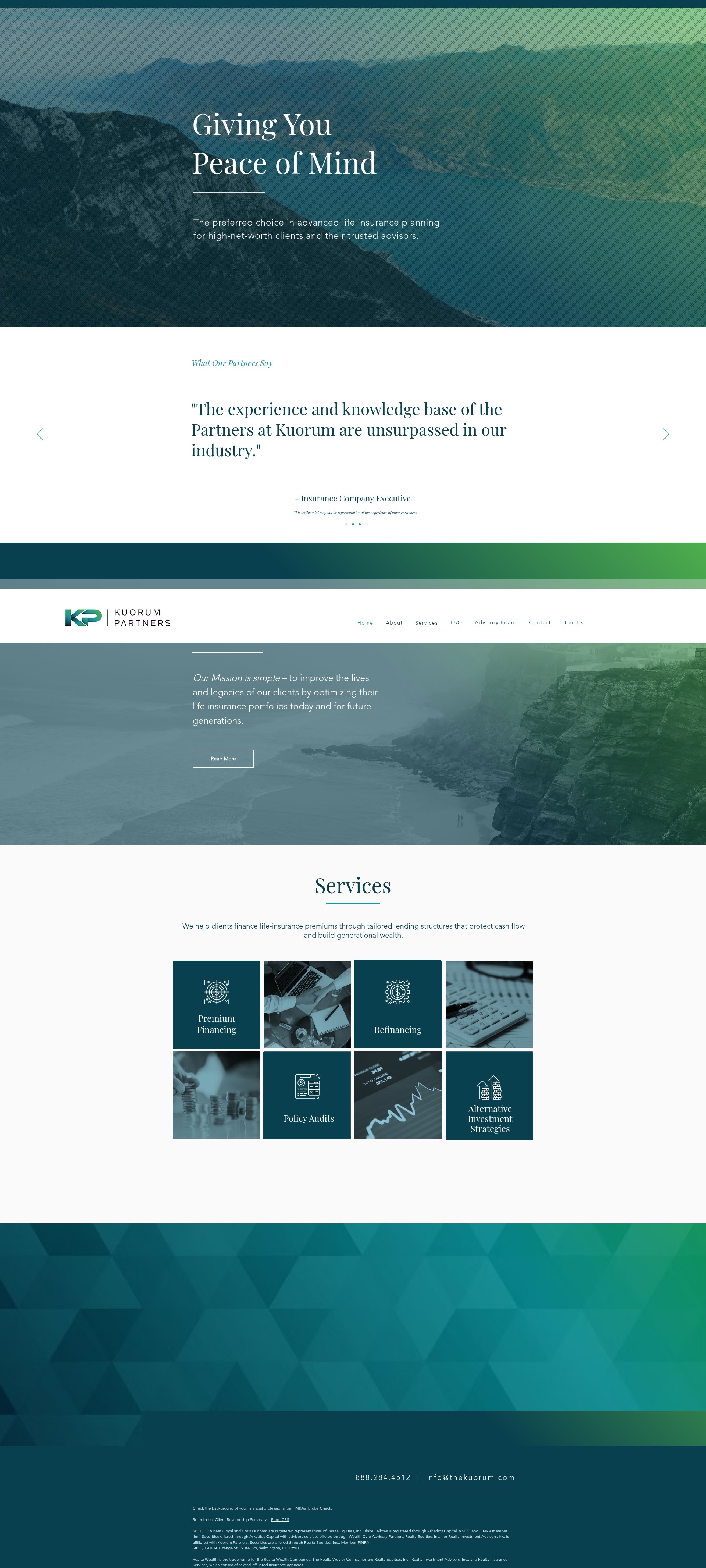 Screenshot of thekuorum.com
