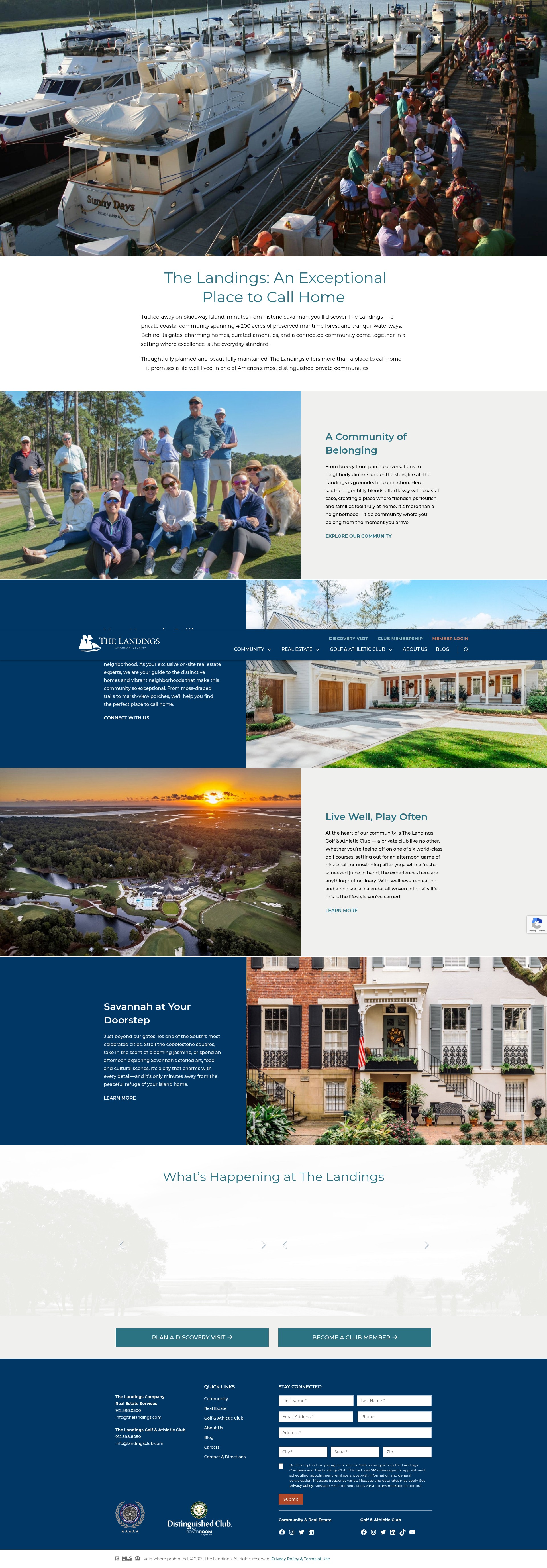 Screenshot of thelandings.com