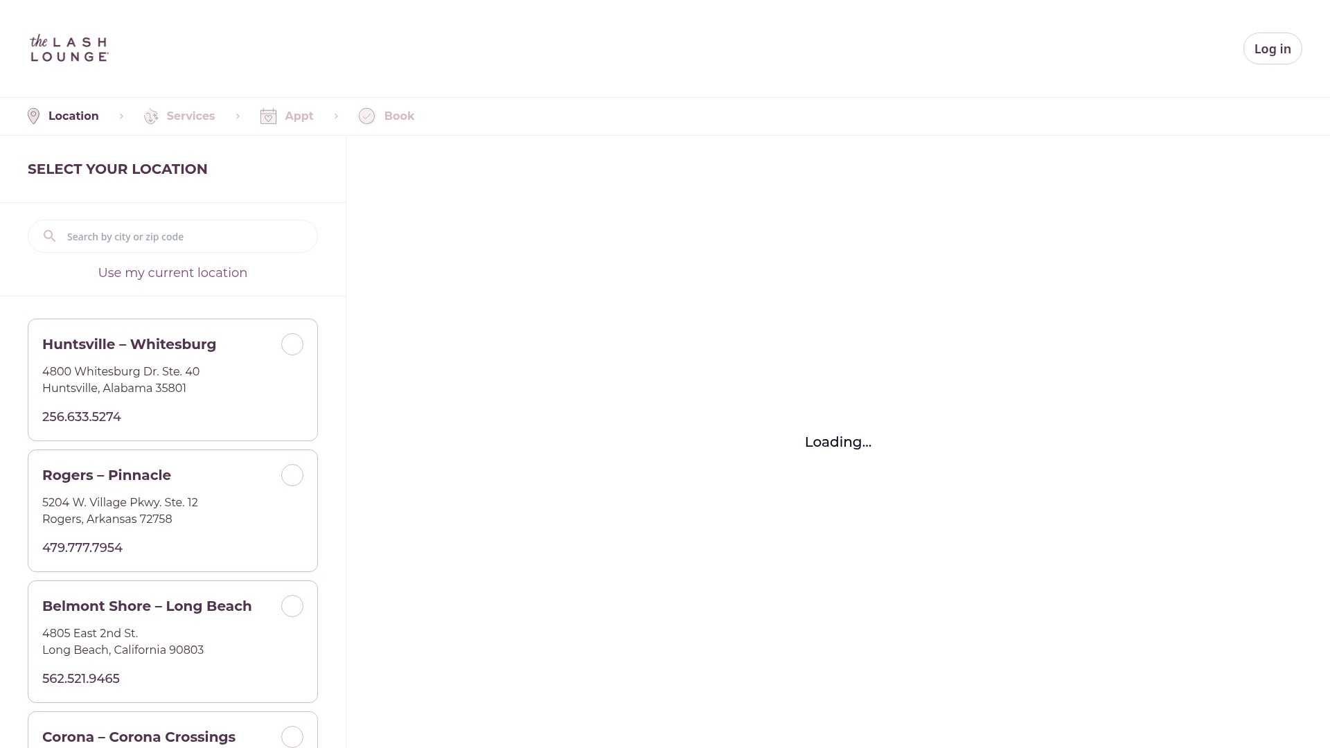 Screenshot of thelashlounge.com