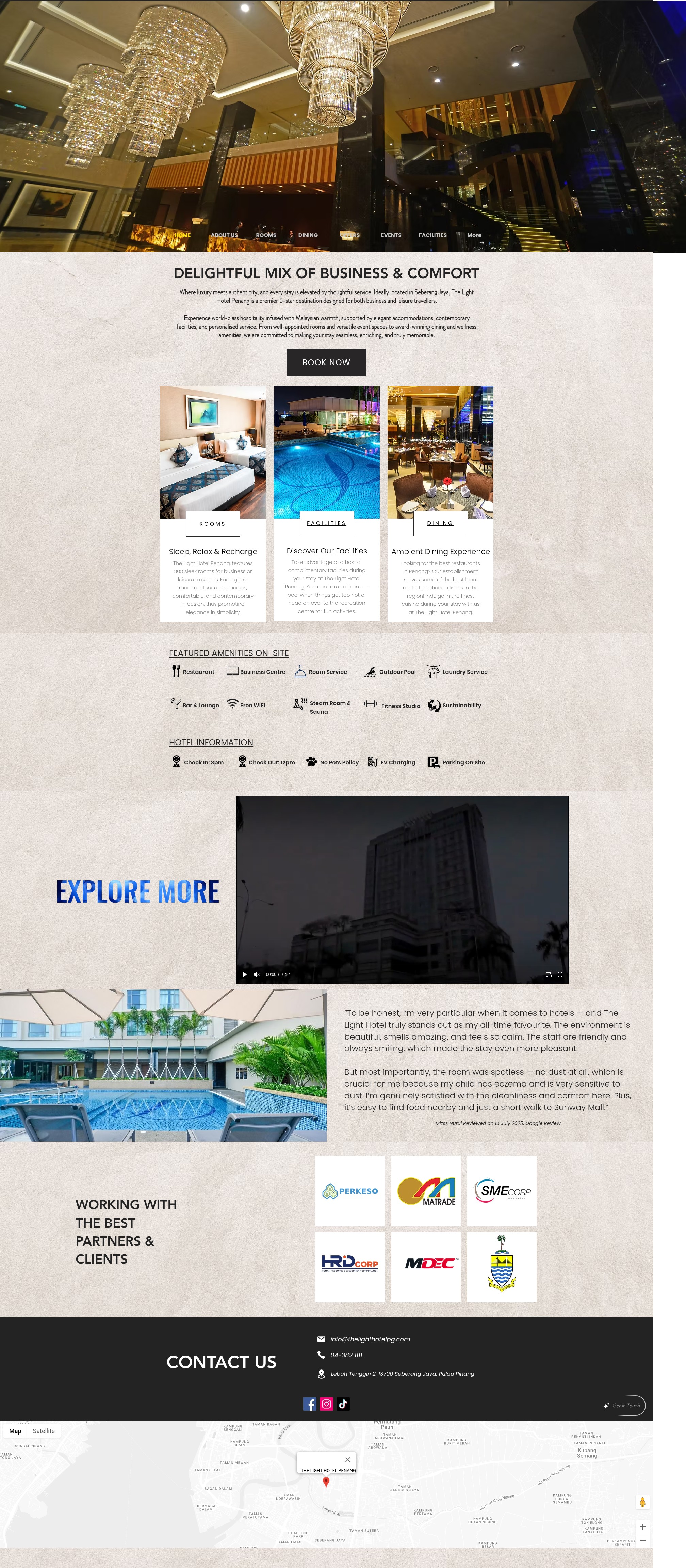 Screenshot of thelighthotelpg.com